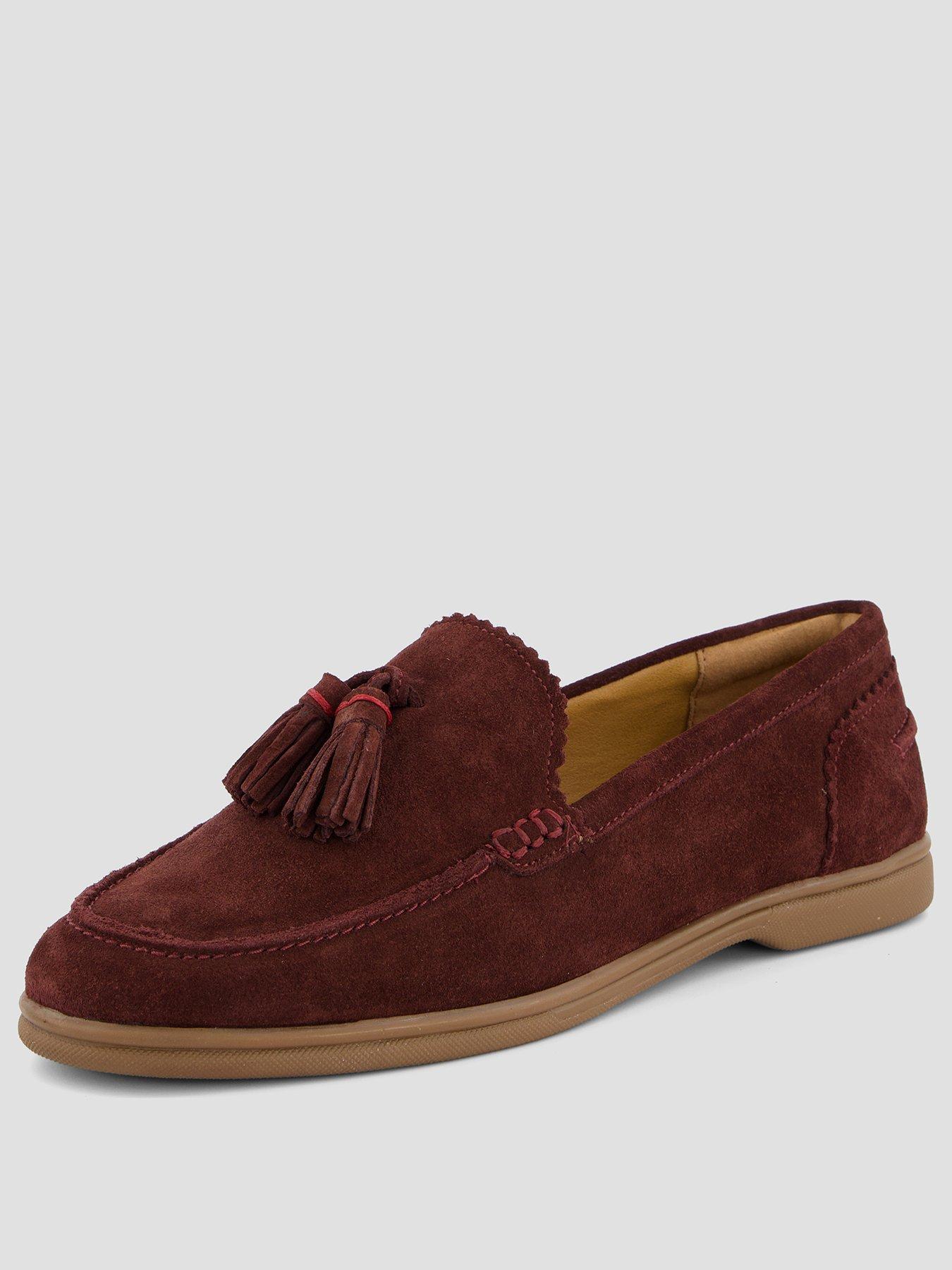Image 2 of 7 of The Very Collection Real Suede Loafer - Brown