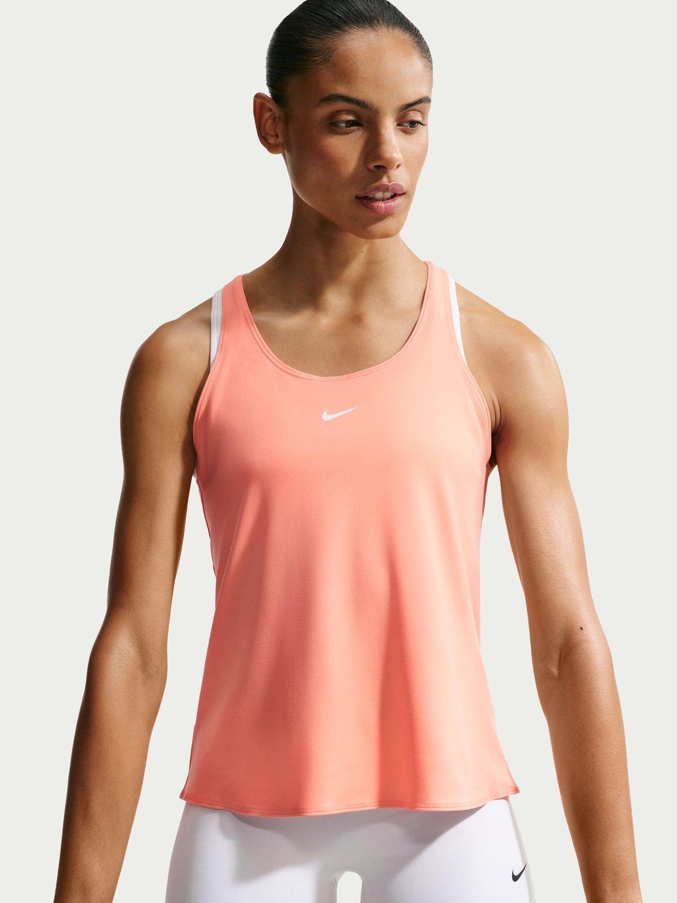 Nike Womens Training Pro Dri-FIT Elastika Tank - Orange