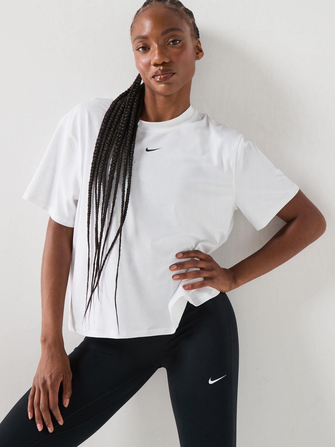 Nike Womens Training Pro 365 Dri-FIT Loose T-Shirt - White
