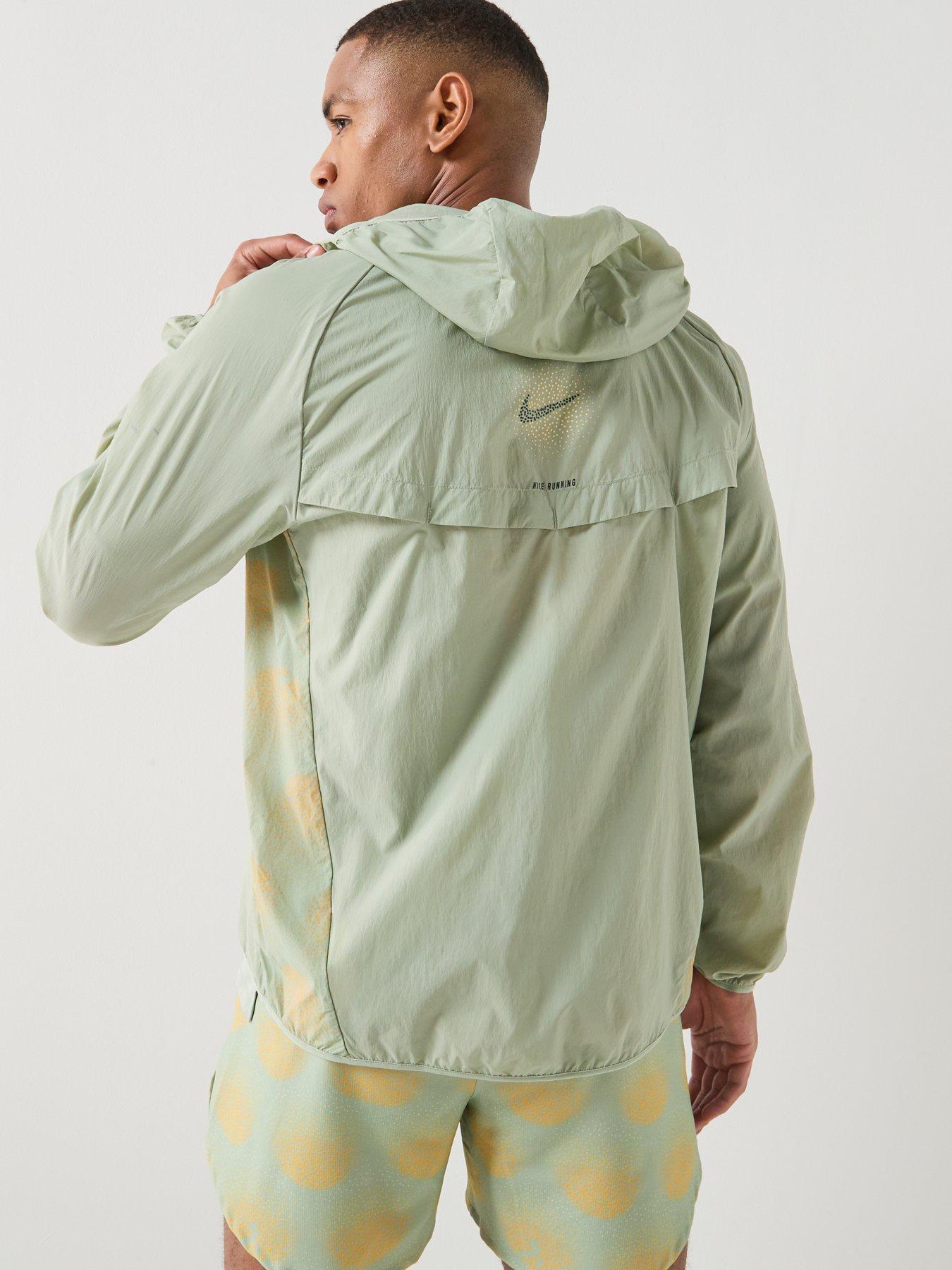 Image 2 of 7 of Nike Mens Running UV Repel Jacket - Green