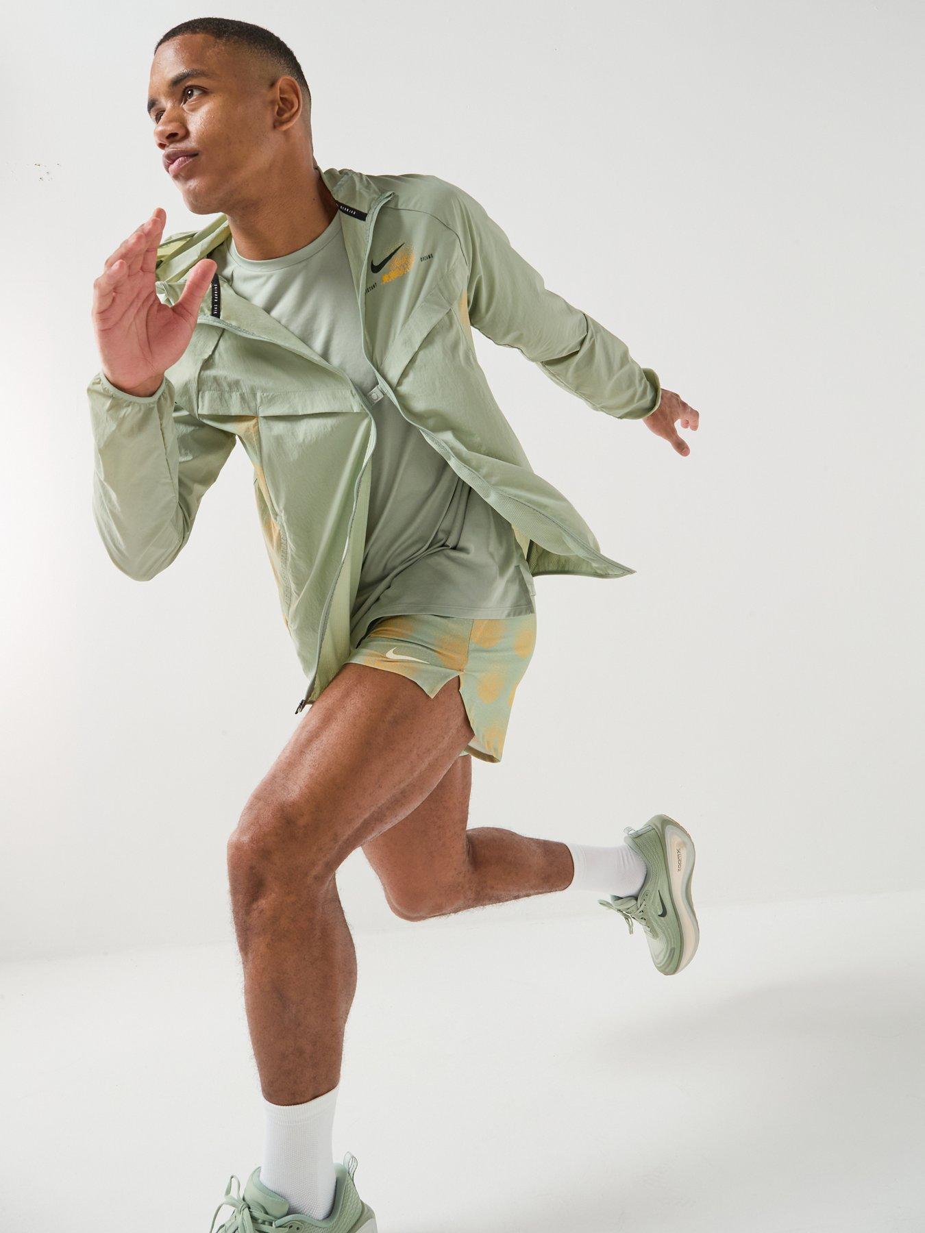 Image 3 of 7 of Nike Mens Running UV Repel Jacket - Green