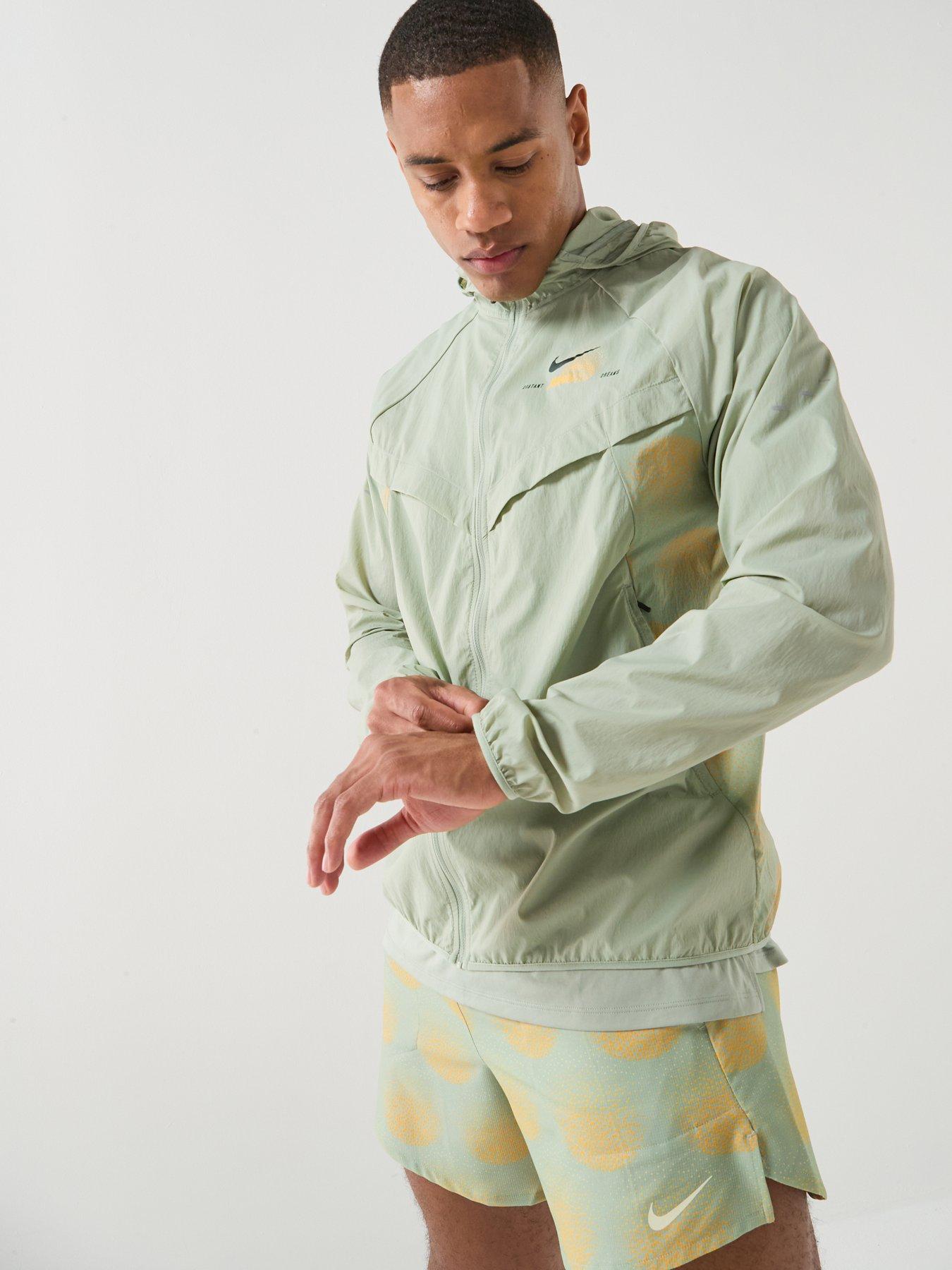 Image 5 of 7 of Nike Mens Running UV Repel Jacket - Green