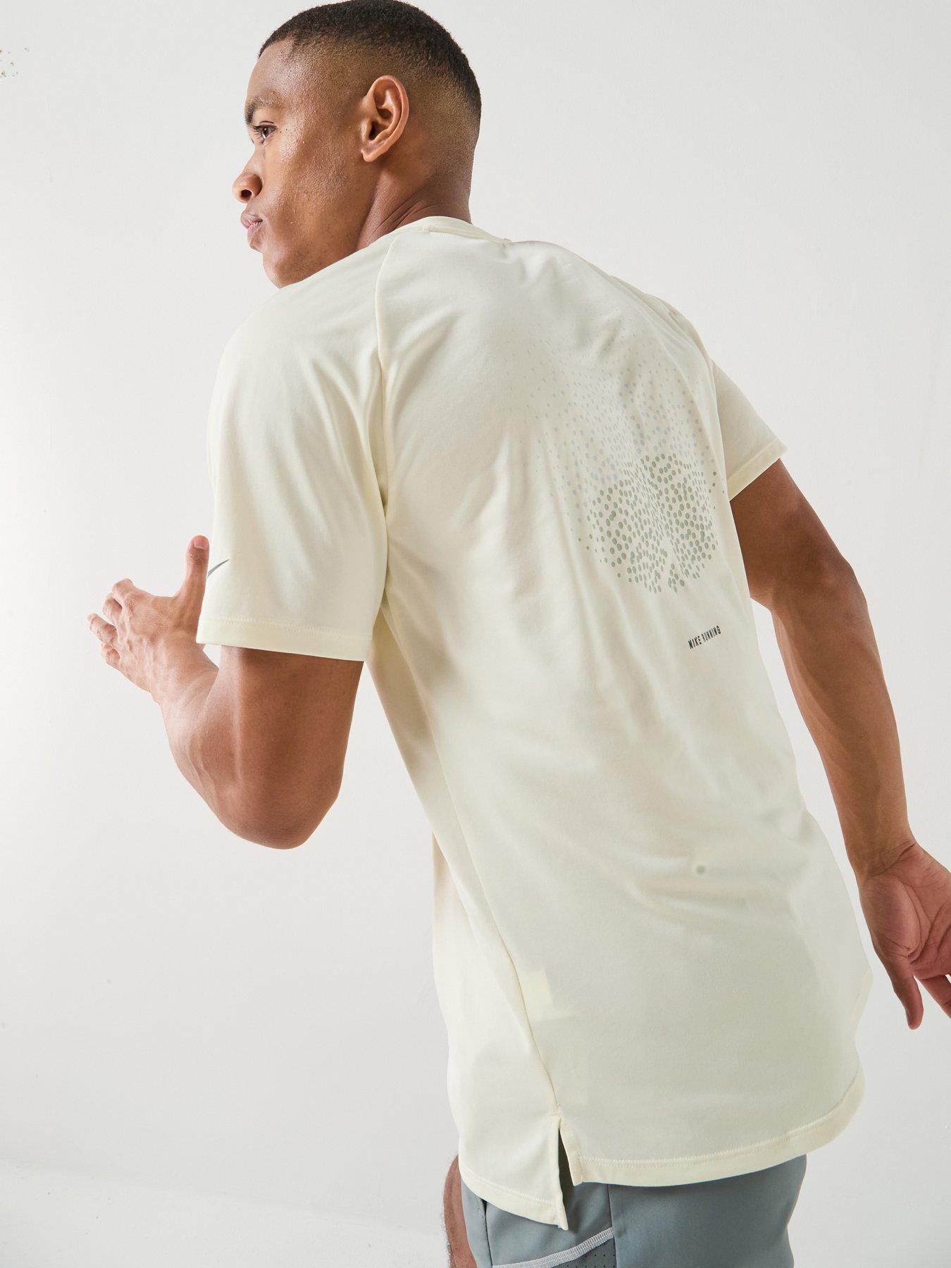 Nike Mens Running Dri-FIT ADV Short Sleeve Top - White