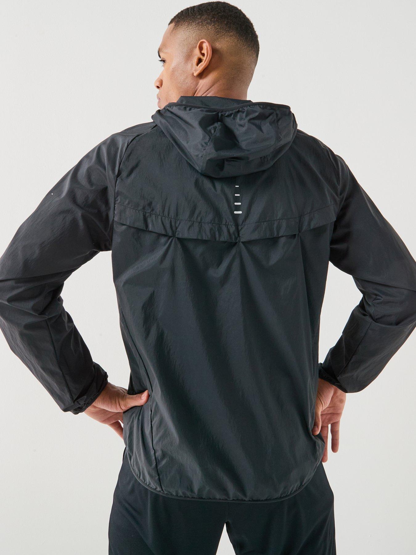 Image 2 of 7 of Nike Mens Repel UV Running Jacket - Black