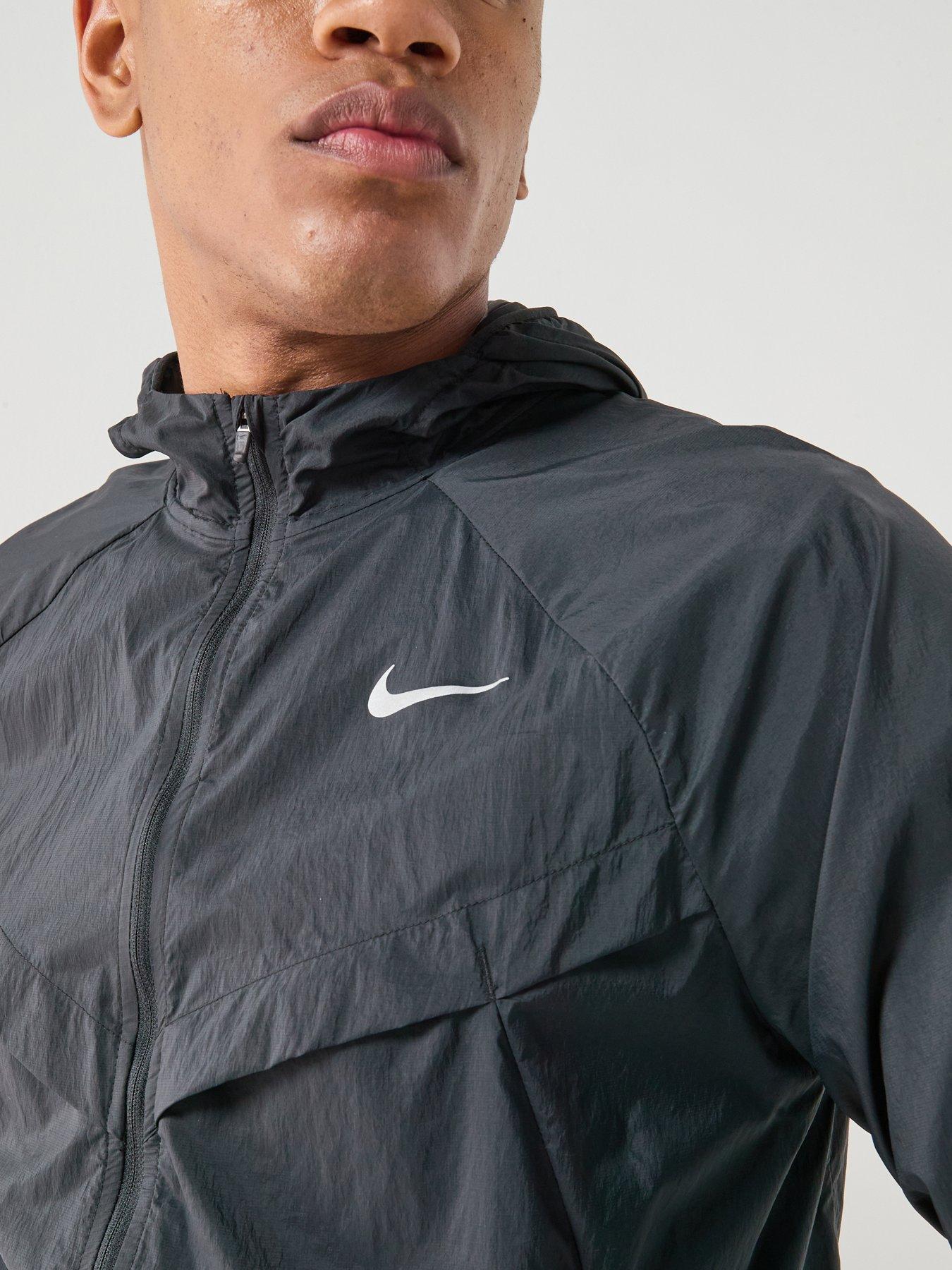 Image 4 of 7 of Nike Mens Repel UV Running Jacket - Black