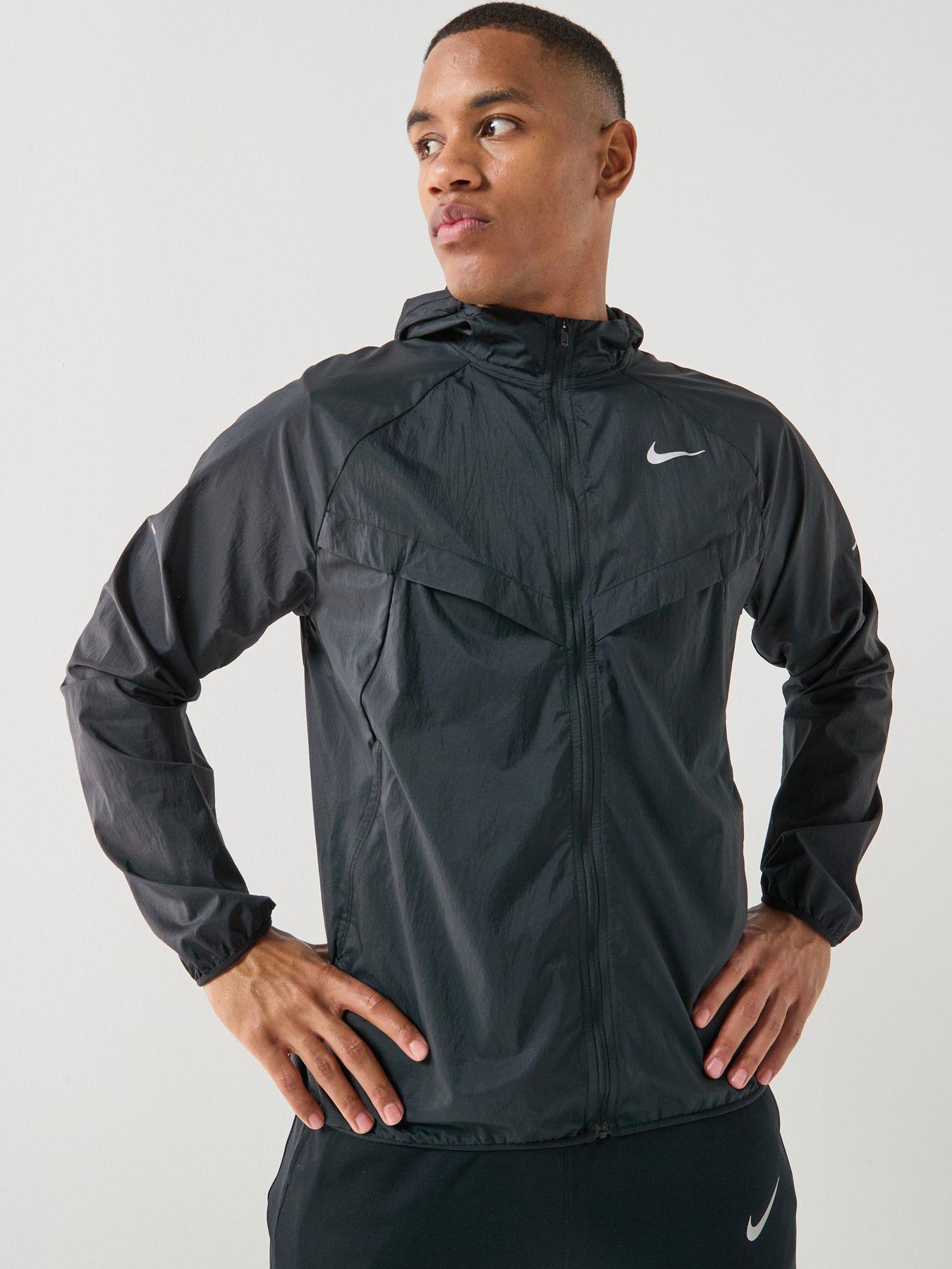 Image 6 of 7 of Nike Mens Repel UV Running Jacket - Black