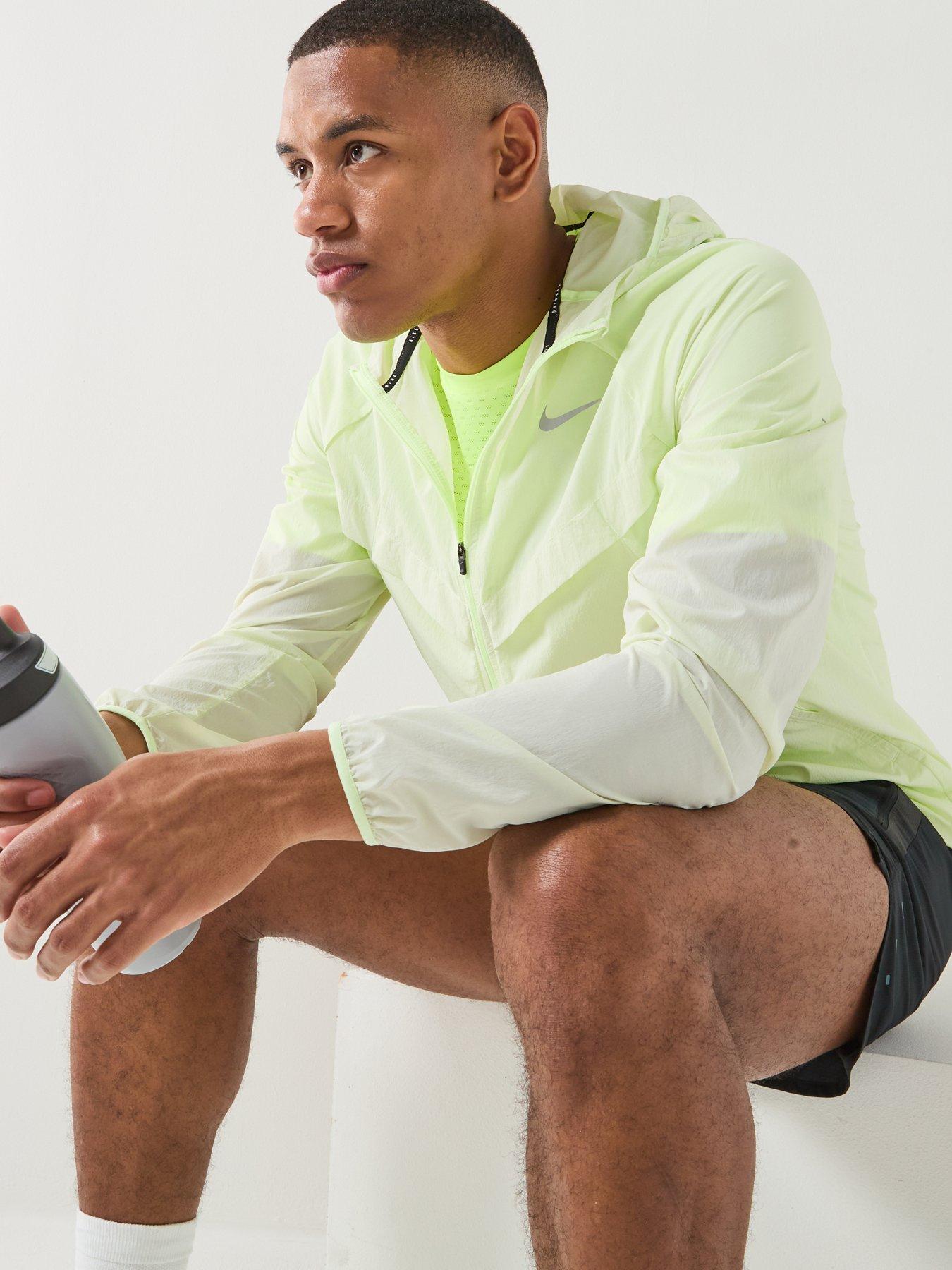 Image 5 of 7 of Nike Mens Running Repel UV Jacket - Yellow