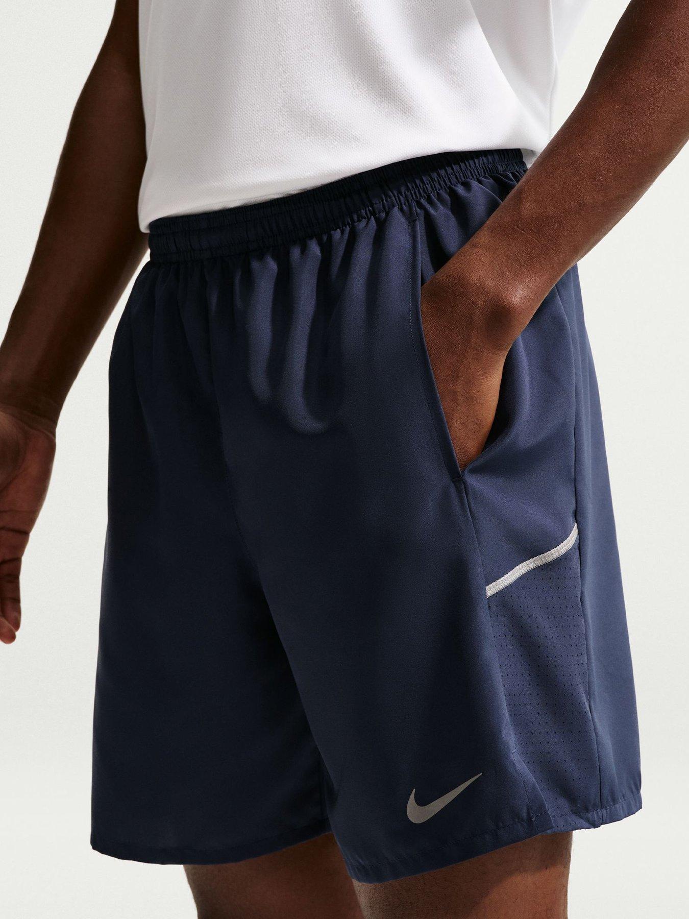 Nike Mens Running Miler Dri-FIT 7 Inch Brief Lined Shorts - Navy