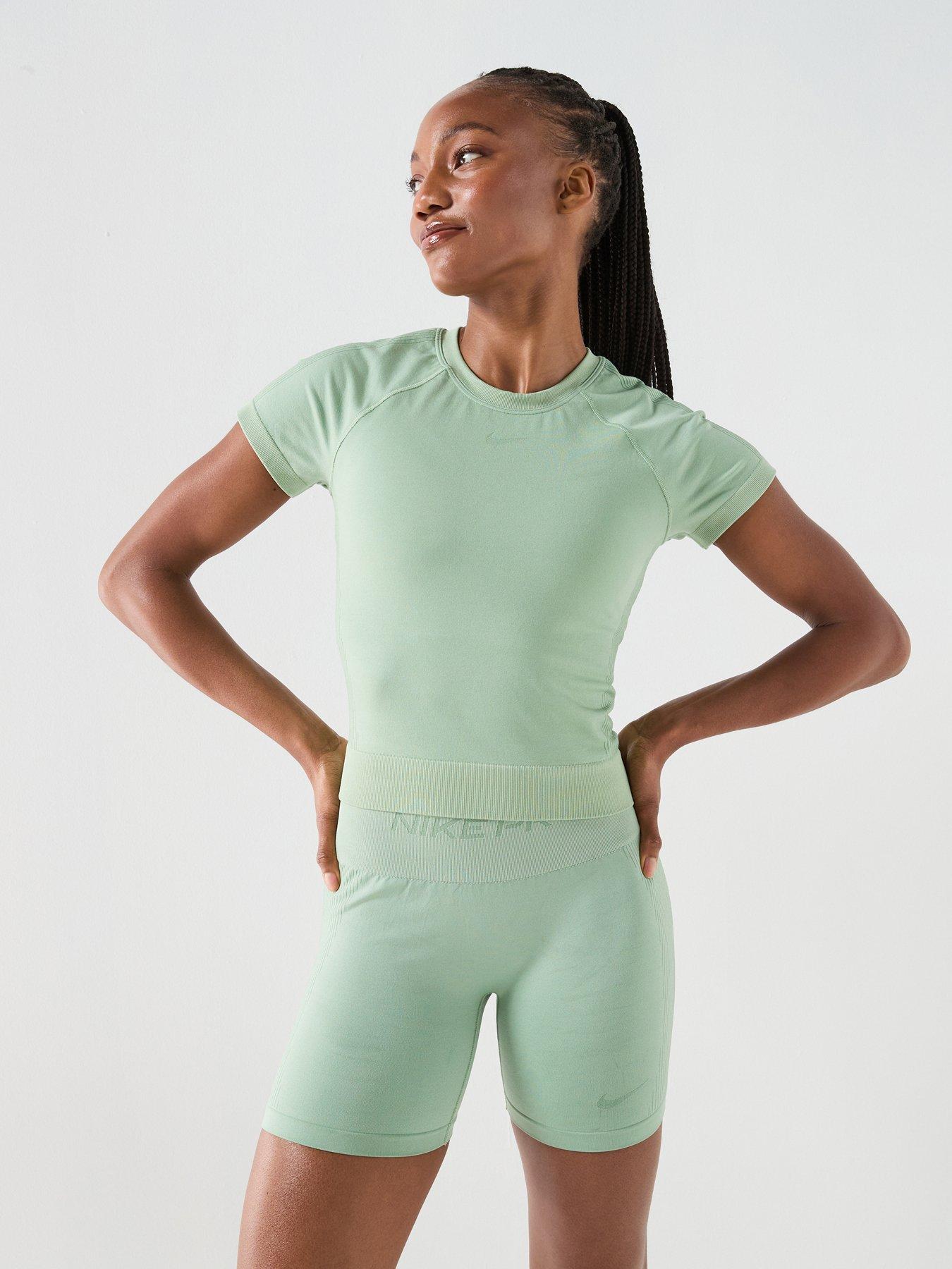 Nike Womens Training Dri-FIT Short Sleeve Top, Steam, Size Xs, Women