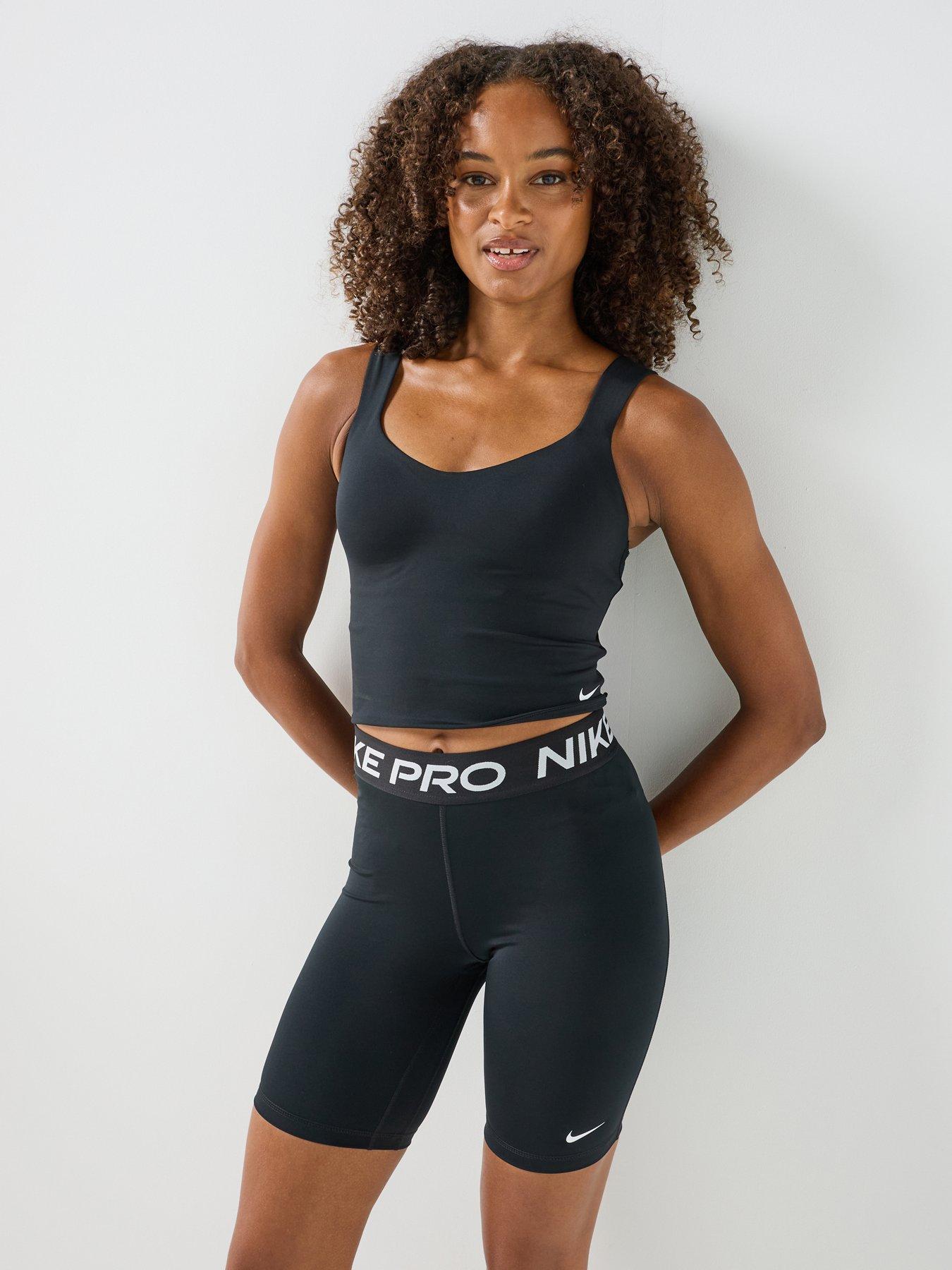 Image 1 of 6 of Nike Womens Training Pro Sculpt Bra Tank - Black/White