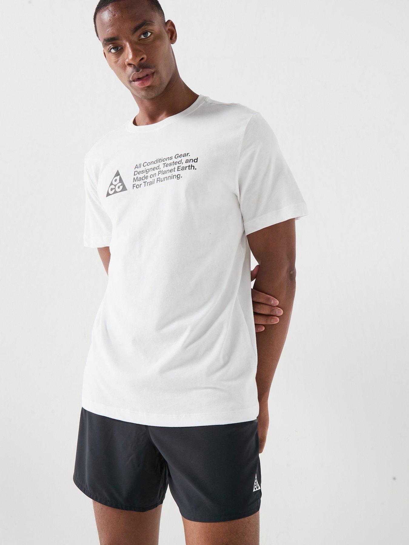 Image 1 of 5 of Nike Mens Running ACG Dri-FIT T-Shirt - White