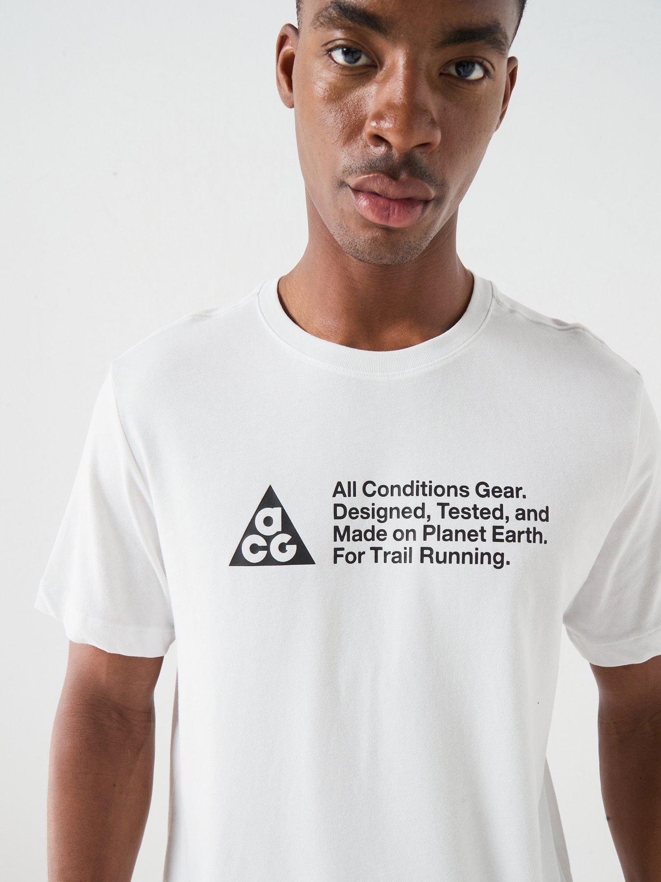Image 3 of 5 of Nike Mens Running ACG Dri-FIT T-Shirt - White