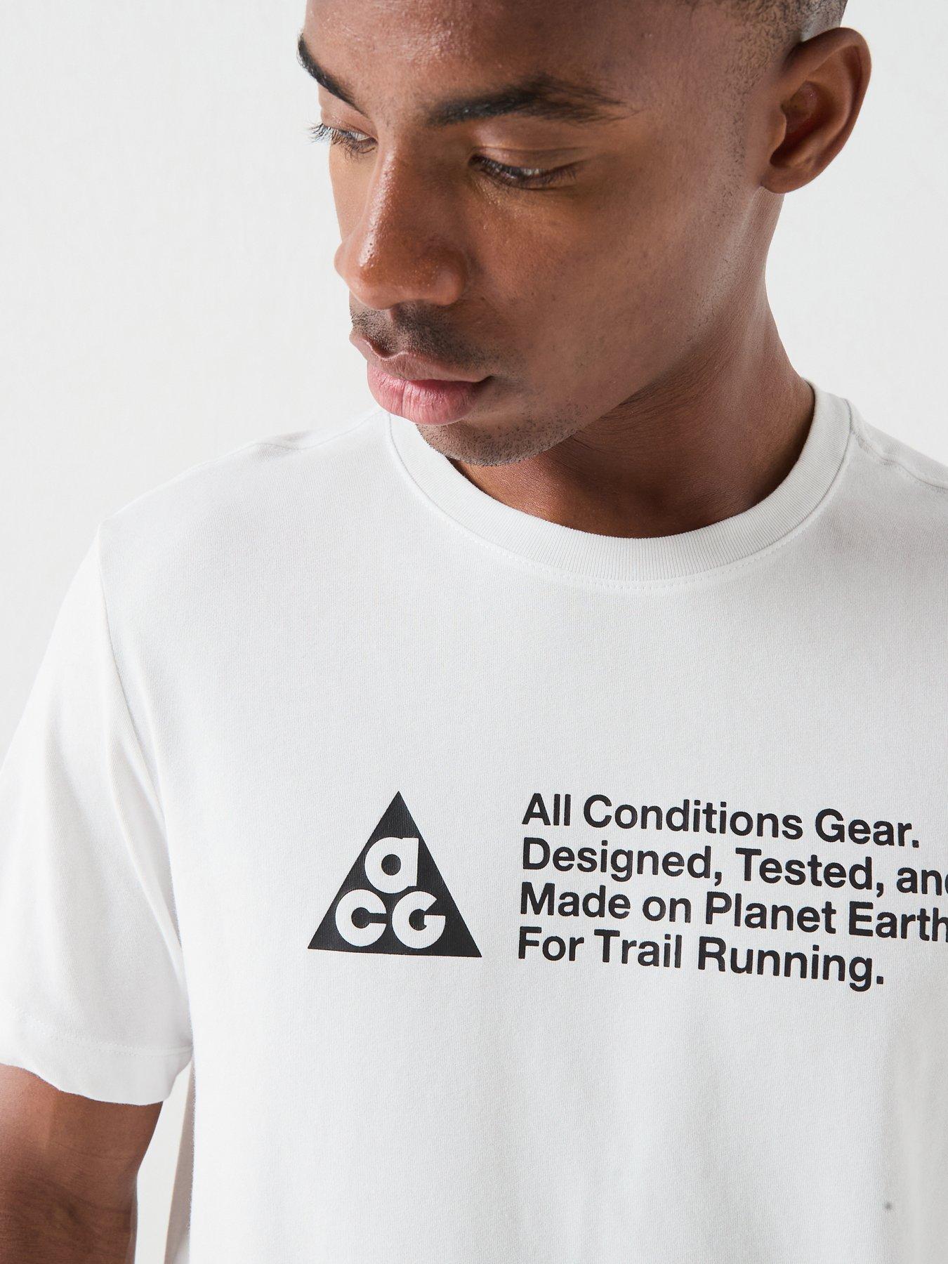 Image 4 of 5 of Nike Mens Running ACG Dri-FIT T-Shirt - White