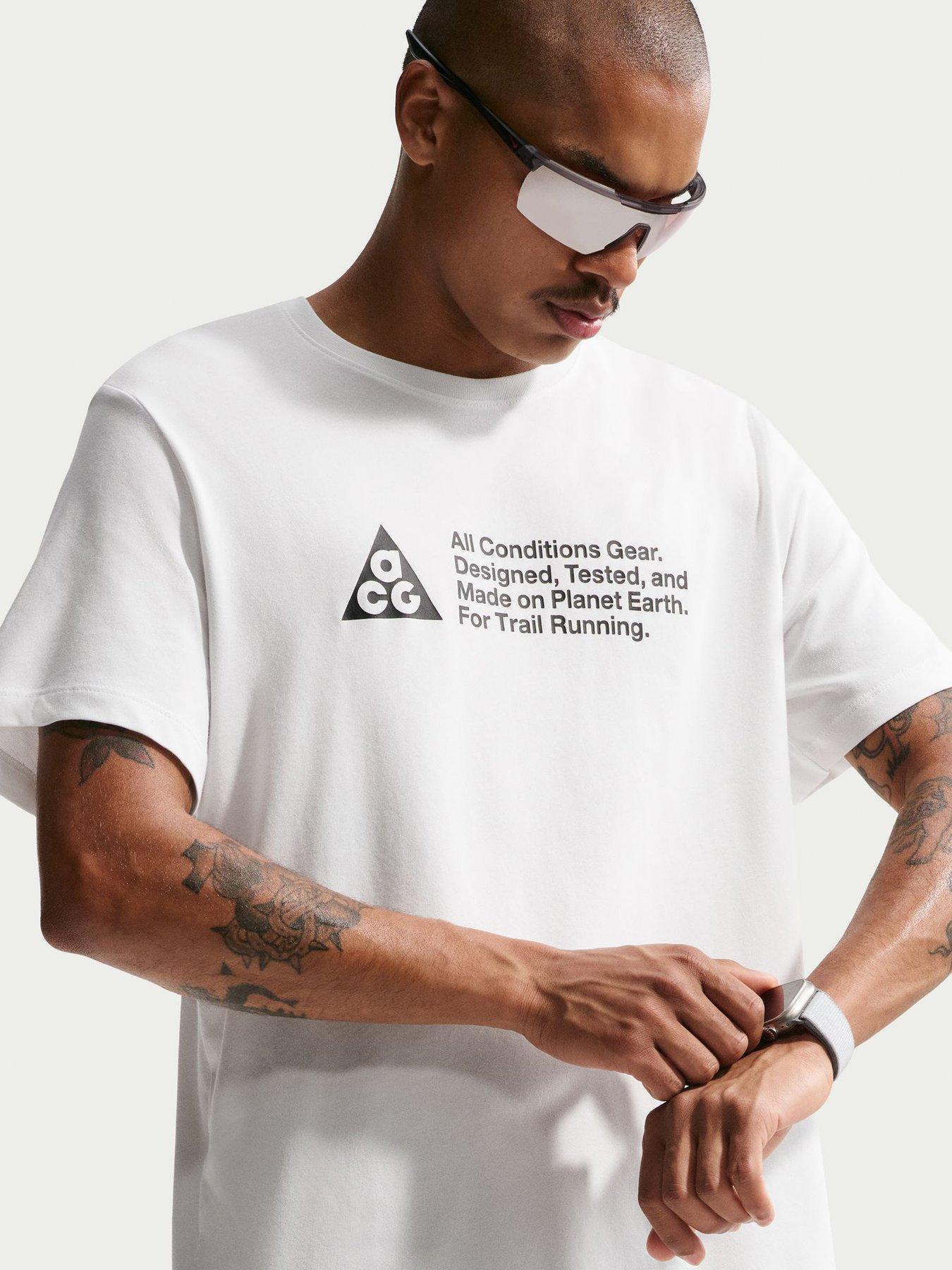 Image 5 of 5 of Nike Mens Running ACG Dri-FIT T-Shirt - White