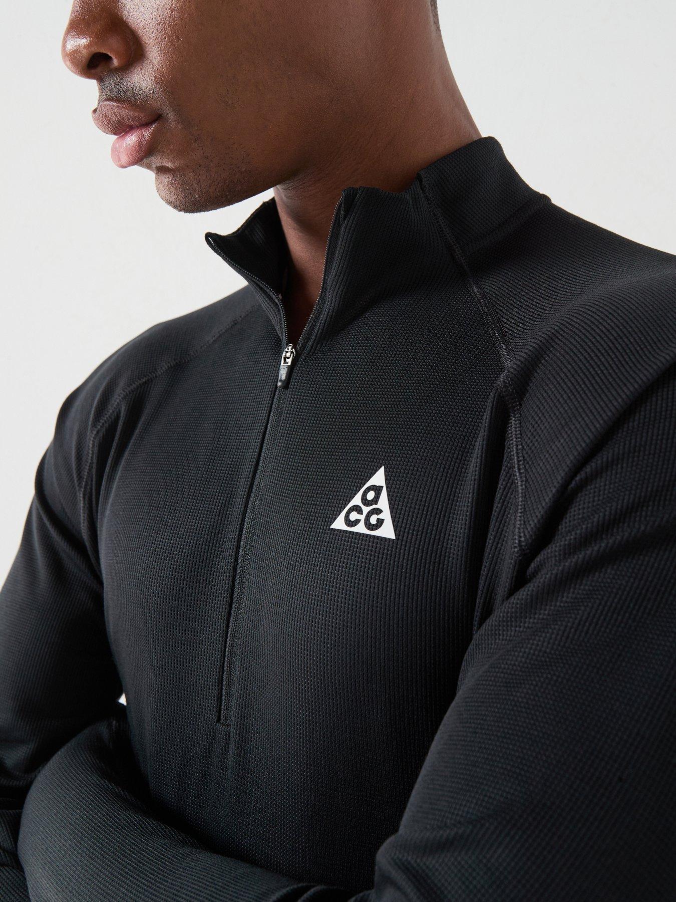 Image 4 of 5 of Nike Mens Running ACG Dri-FIT Mid Layer Half Zip - Black