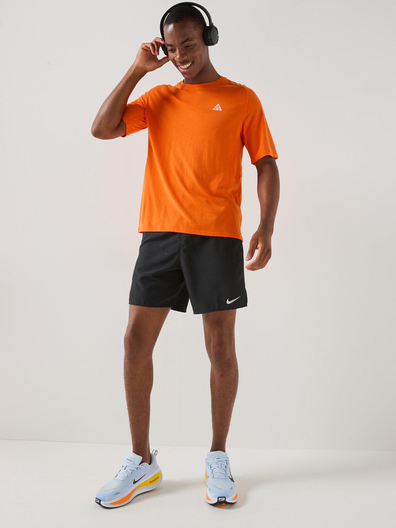 Image 3 of 7 of Nike Mens Running ACG Dri-FIT ADV T-Shirt - Orange