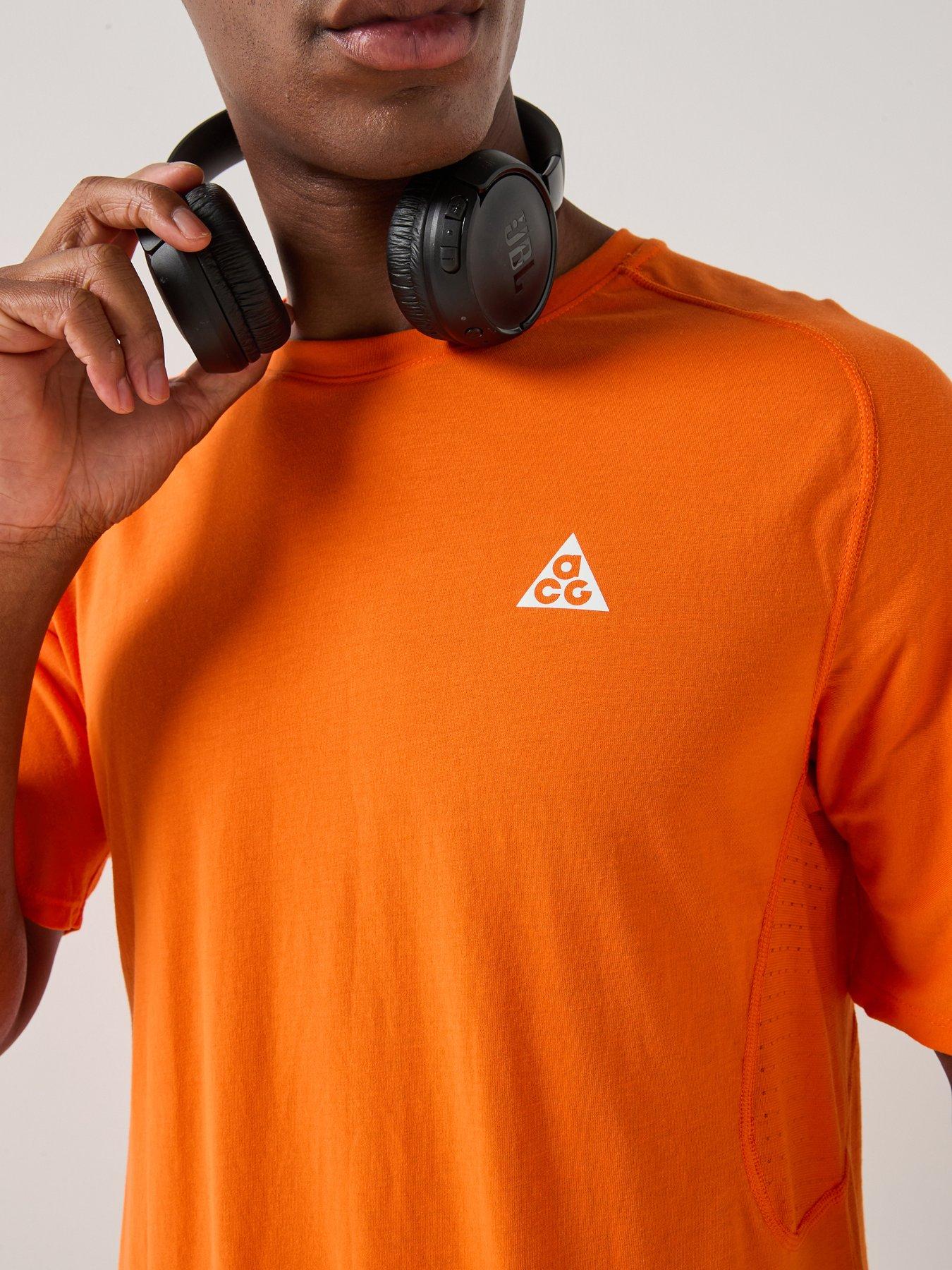 Image 4 of 7 of Nike Mens Running ACG Dri-FIT ADV T-Shirt - Orange