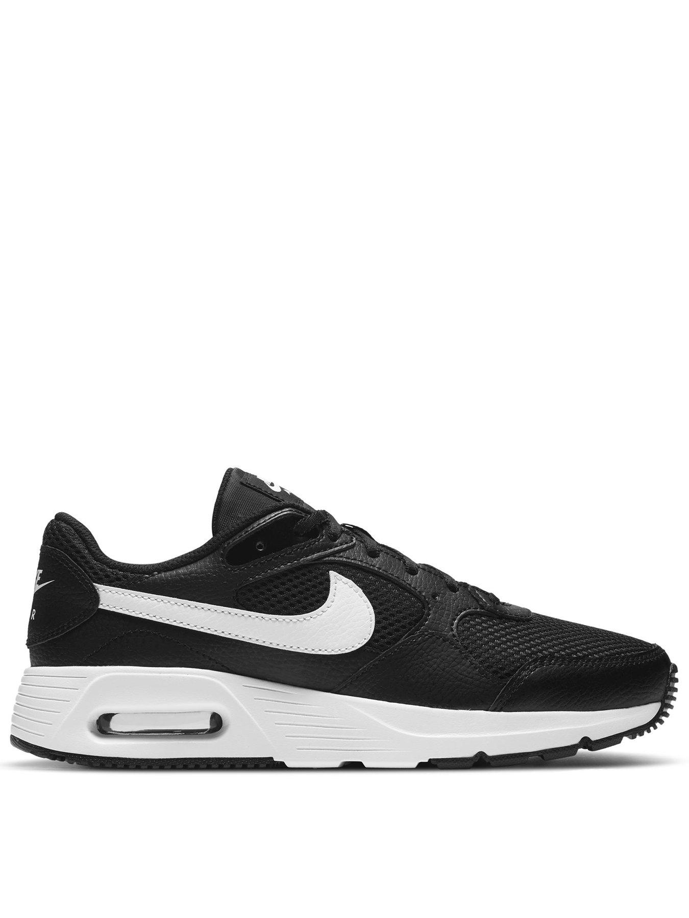 Nike Women's Air Max SC Trainers, Black/White-Black, Size 6, Women