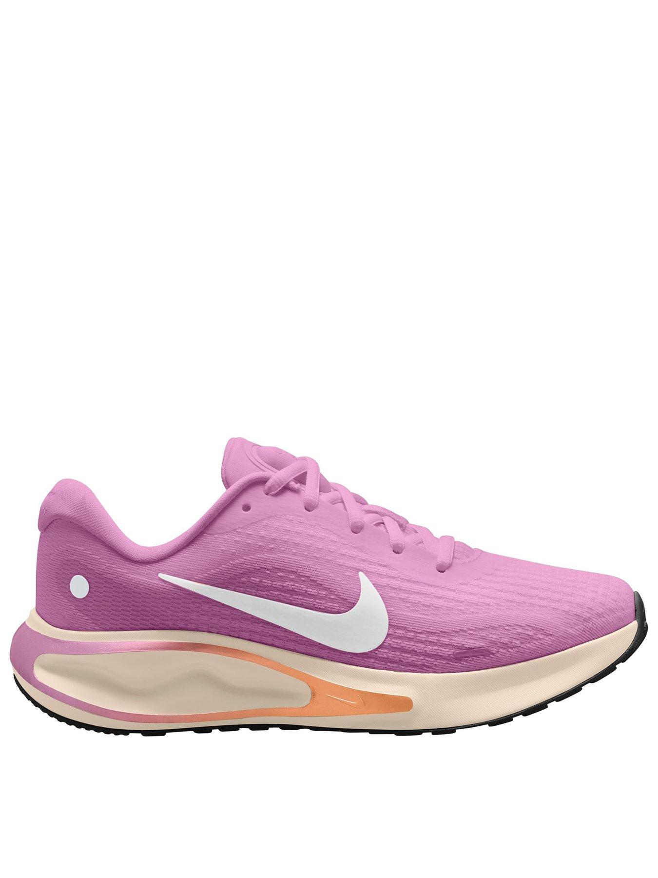 Nike Womens Running Journey Run Trainers, Lt Magenta/White-Black-Chalk, Size 5, Women
