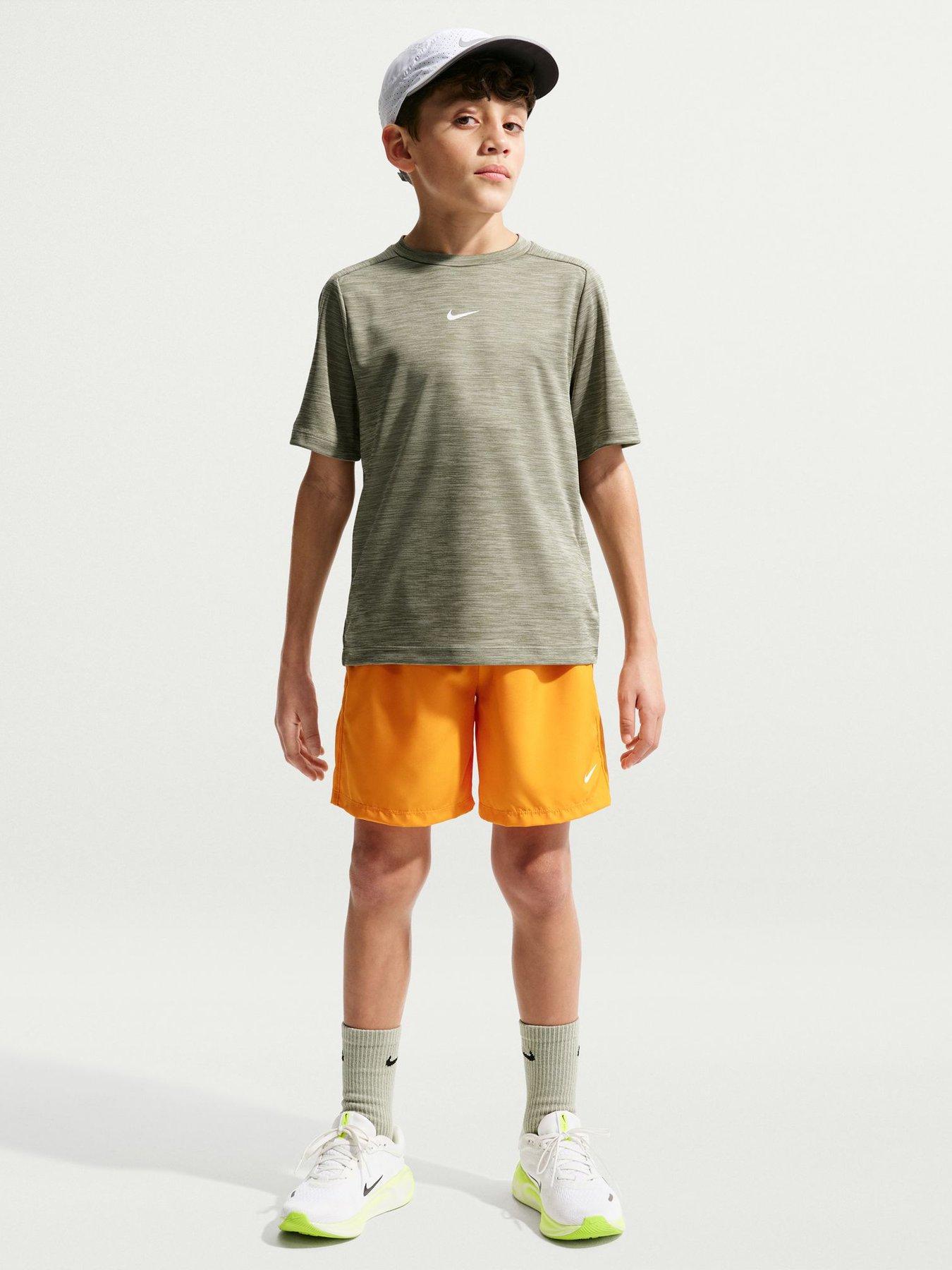 Nike Junior Boys Dri-FIT Short Sleeve Top - Green