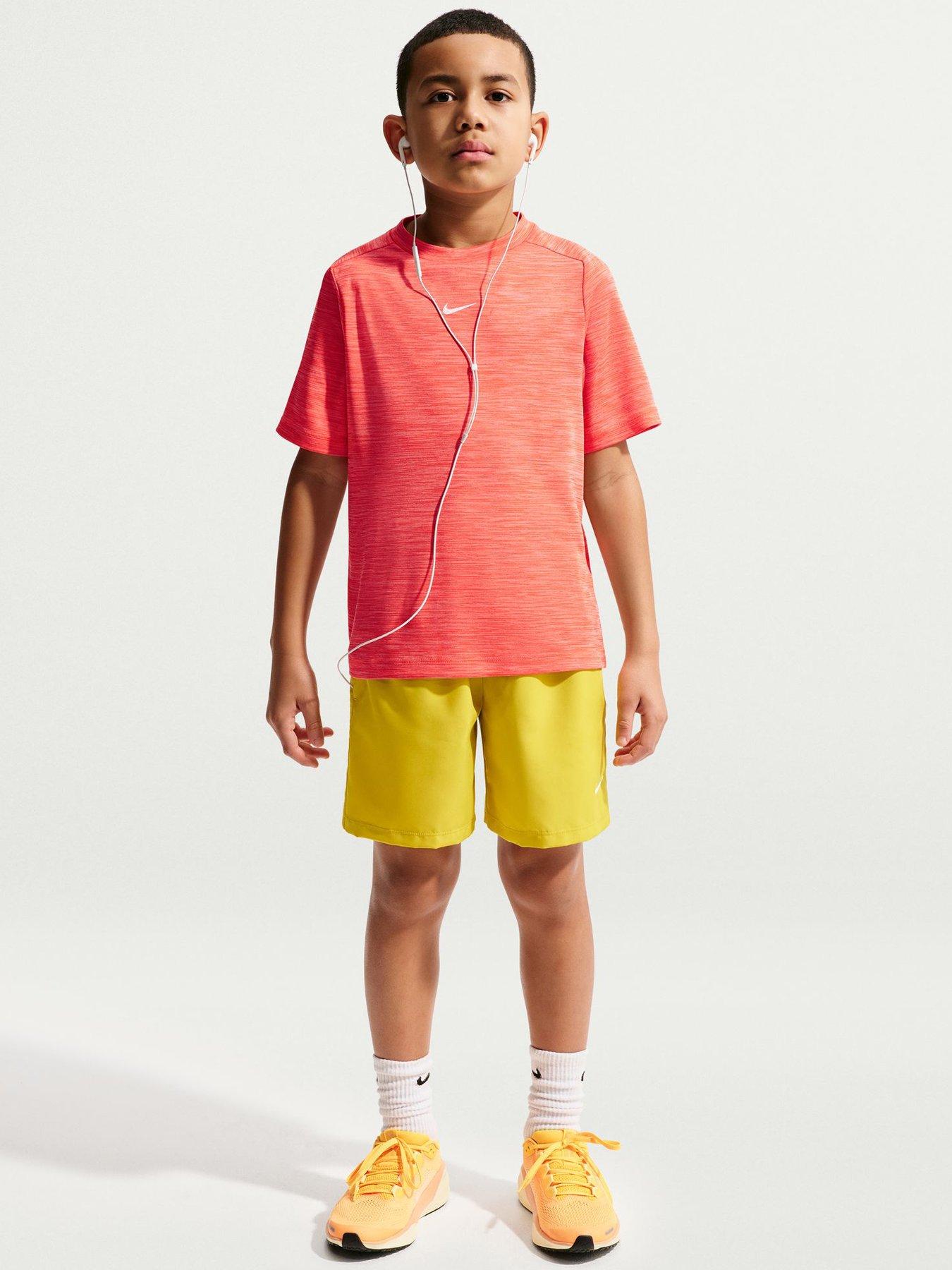 Nike Junior Boys Dri-Fit Short Sleeve Top - Orange