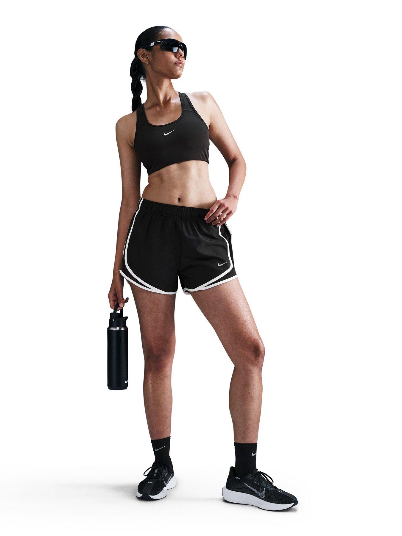 Image 3 of 7 of Nike Womens Dri-FIT Running Mid Rise Brief Lined Shorts - Black
