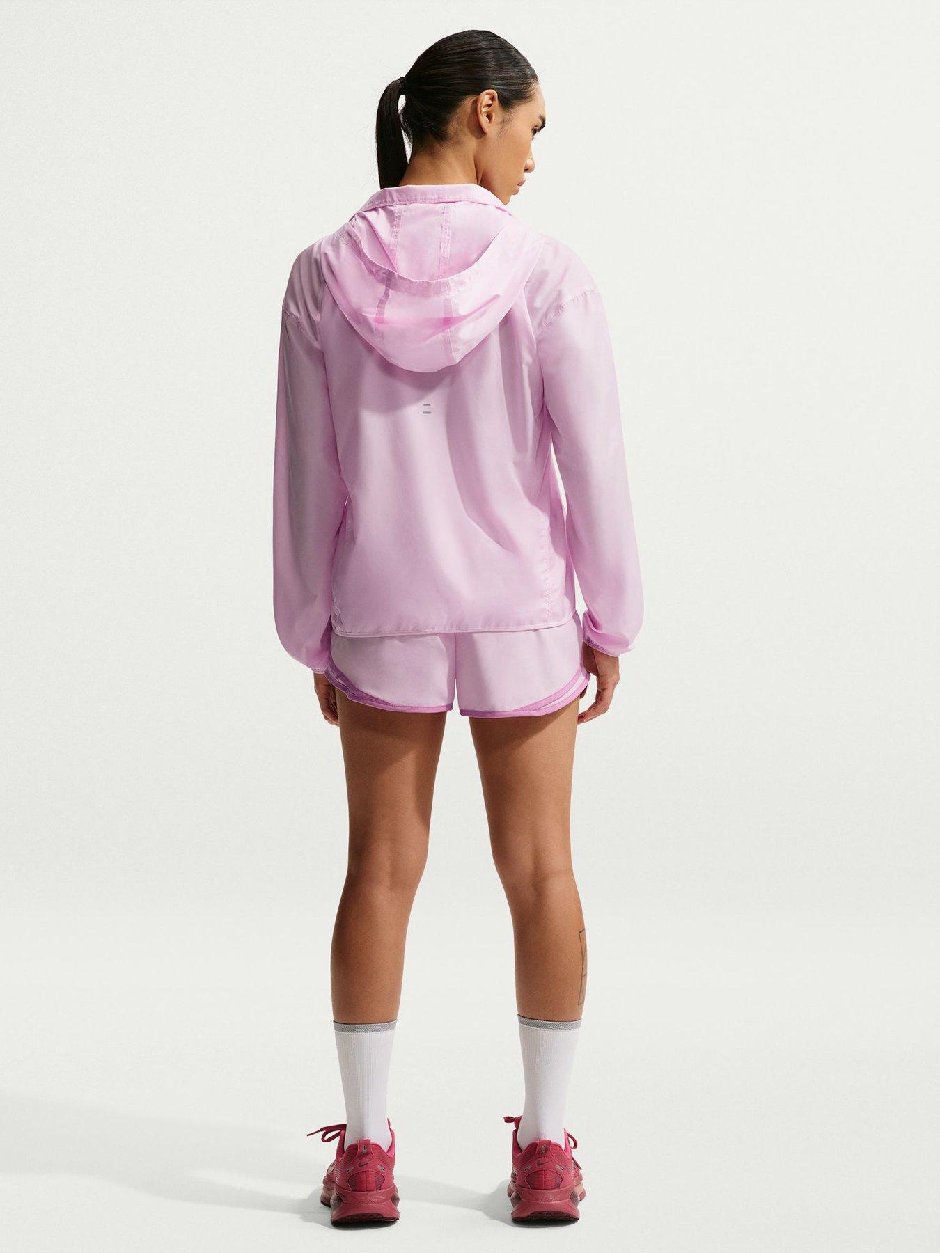 Image 2 of 5 of Nike Womens Running Dri-FIT Mid Rise Brief Lined Shorts - Pink