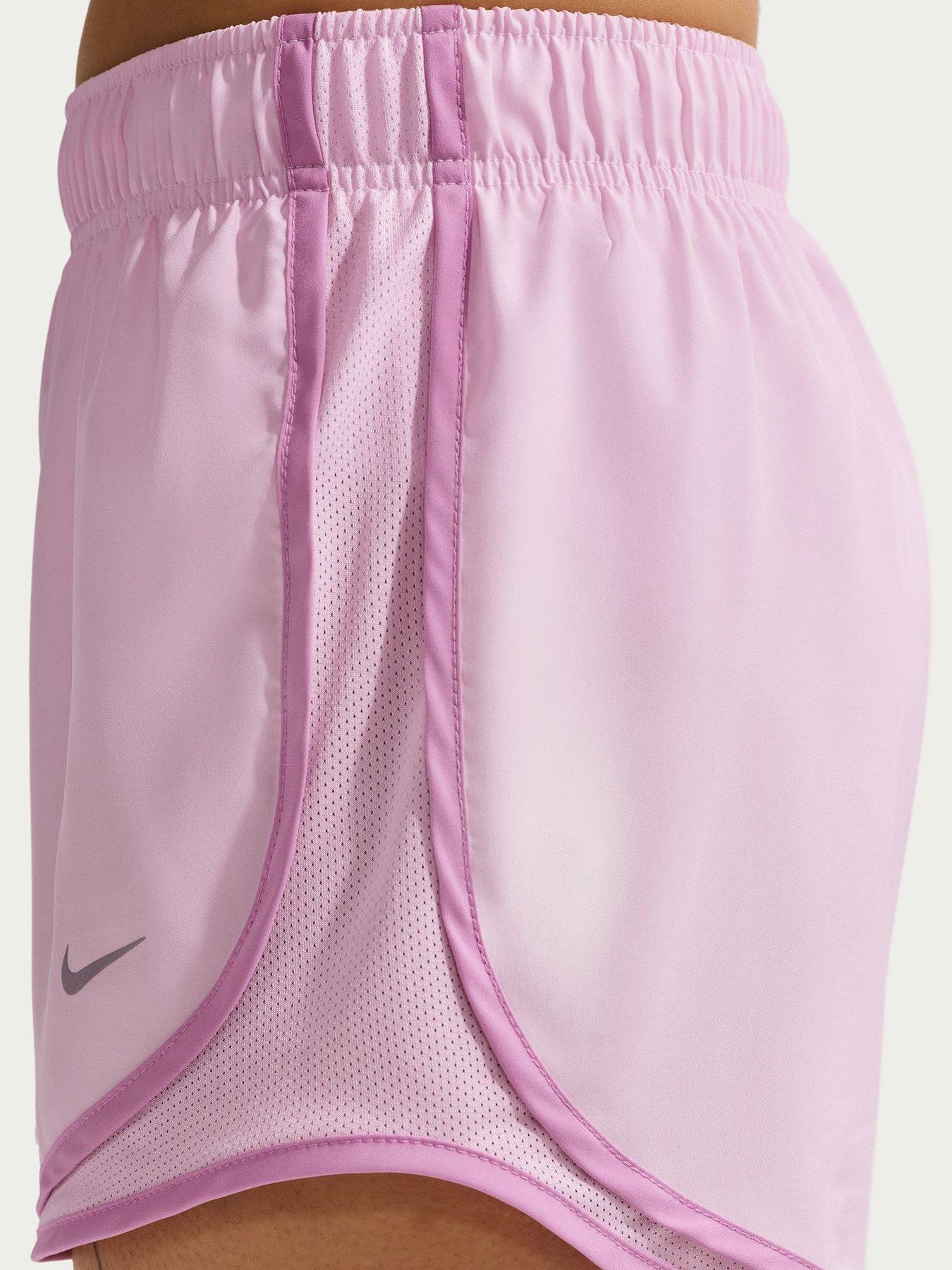 Image 5 of 5 of Nike Womens Running Dri-FIT Mid Rise Brief Lined Shorts - Pink