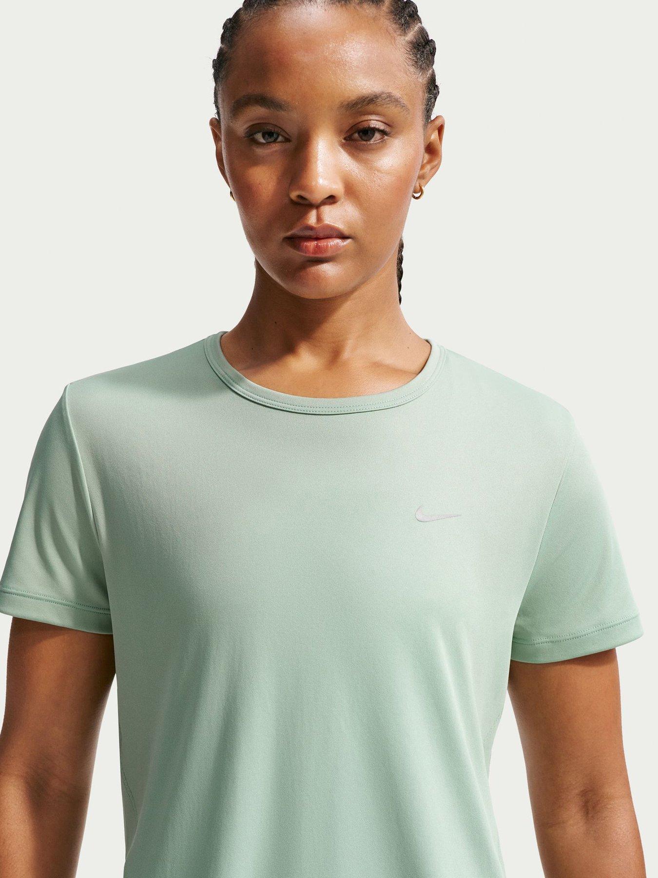 Nike Womens Running Dri-FIT Short Sleeve Top - Green