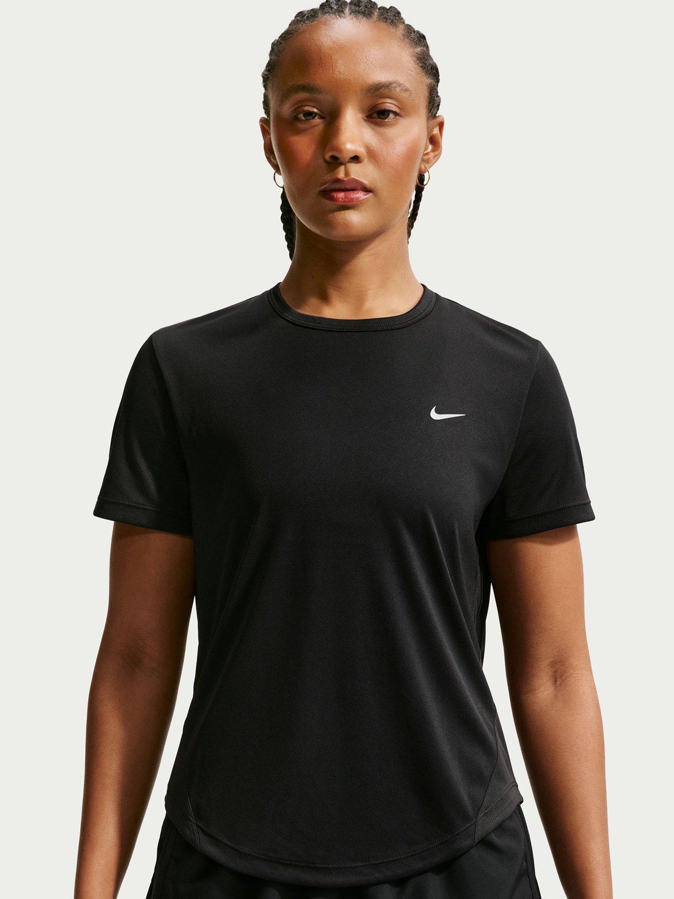 Nike Womens Running Dri-FIT Short Sleeve Top - Black