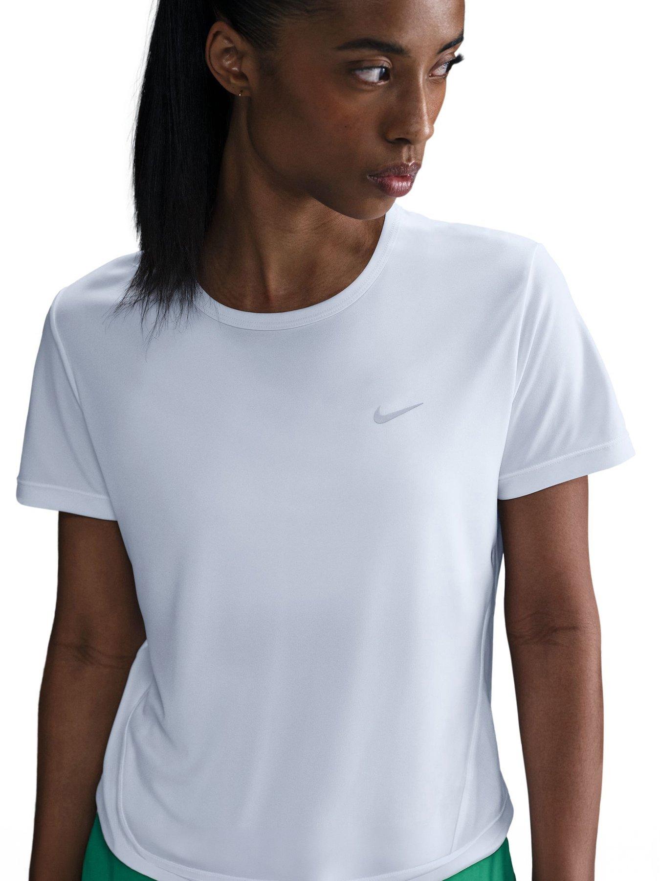 Nike Womens Running Dri-FIT Short Sleeve Top - White