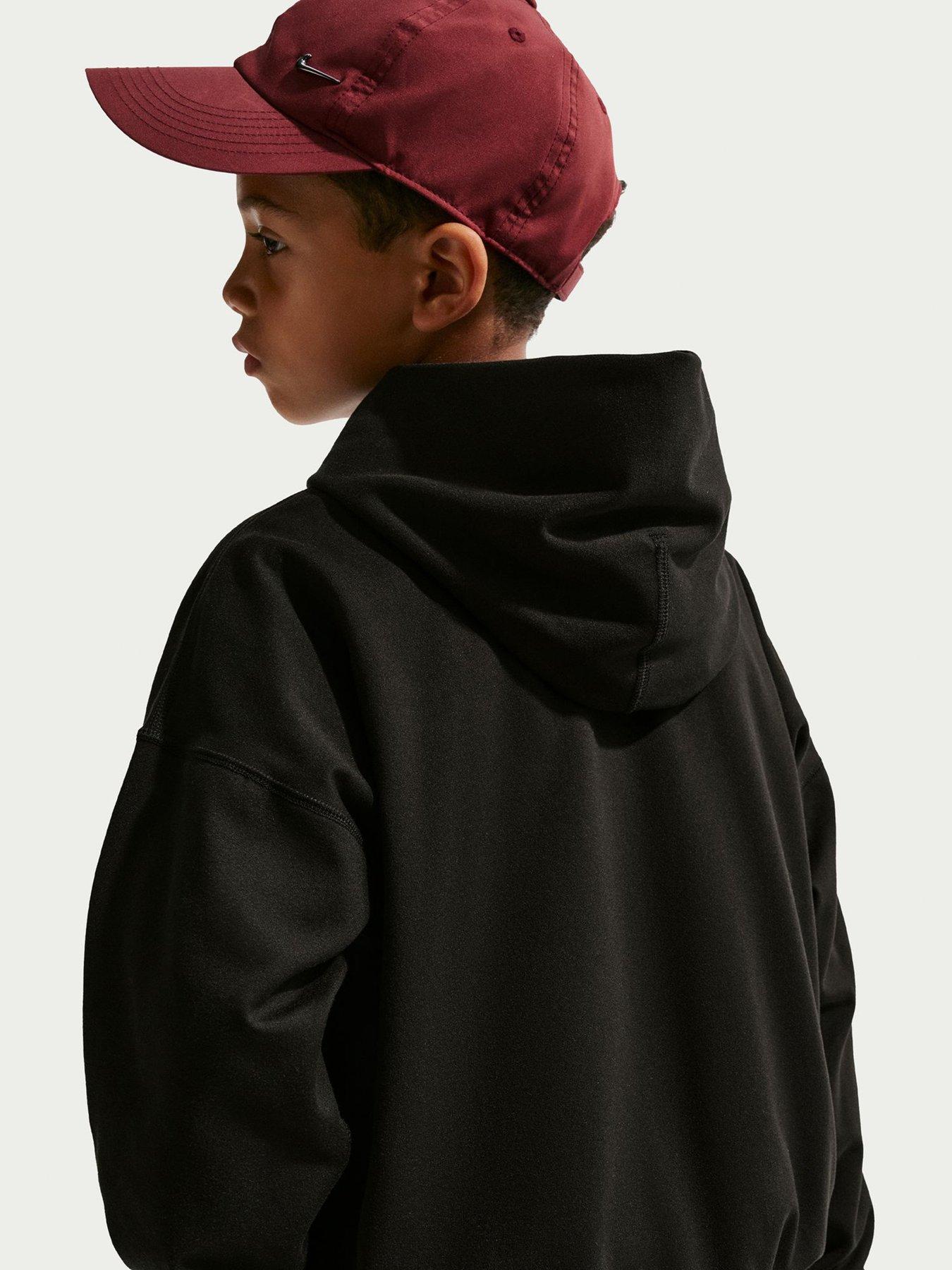 Image 2 of 5 of Nike Junior Boys Training Dri-FIT Fleece Pullover Hoodie - Black