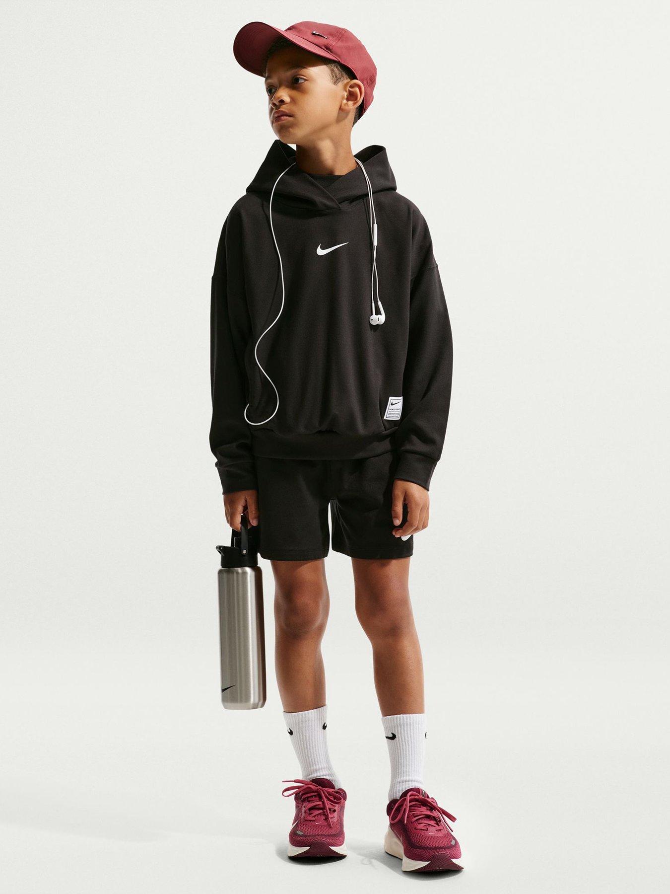 Image 3 of 5 of Nike Junior Boys Training Dri-FIT Fleece Pullover Hoodie - Black