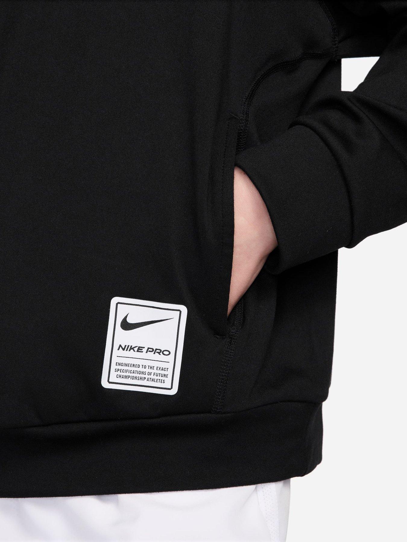 Image 5 of 5 of Nike Junior Boys Training Dri-FIT Fleece Pullover Hoodie - Black