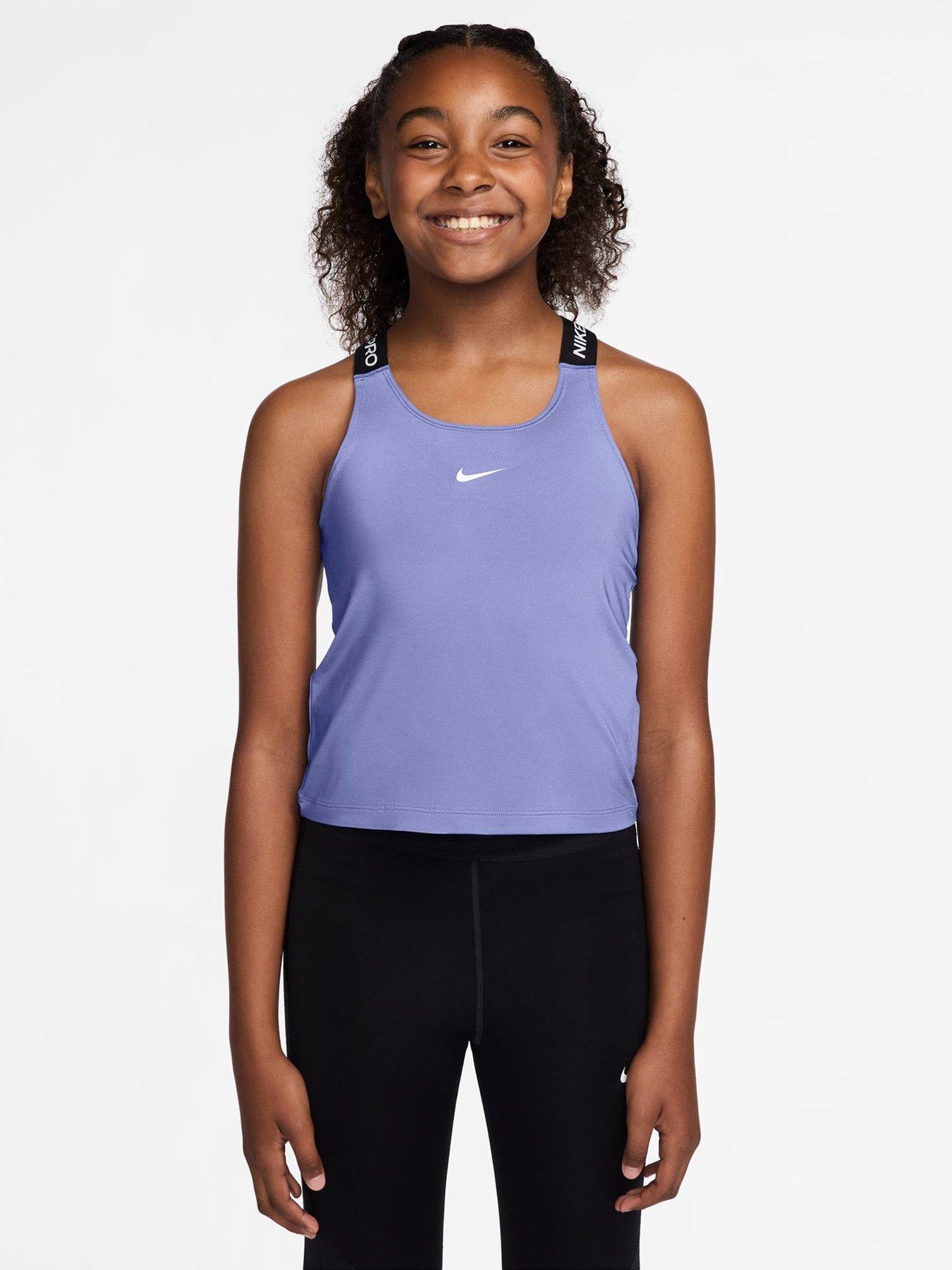 Nike Junior Girls Training Dri-Fit Tank Top - Blue