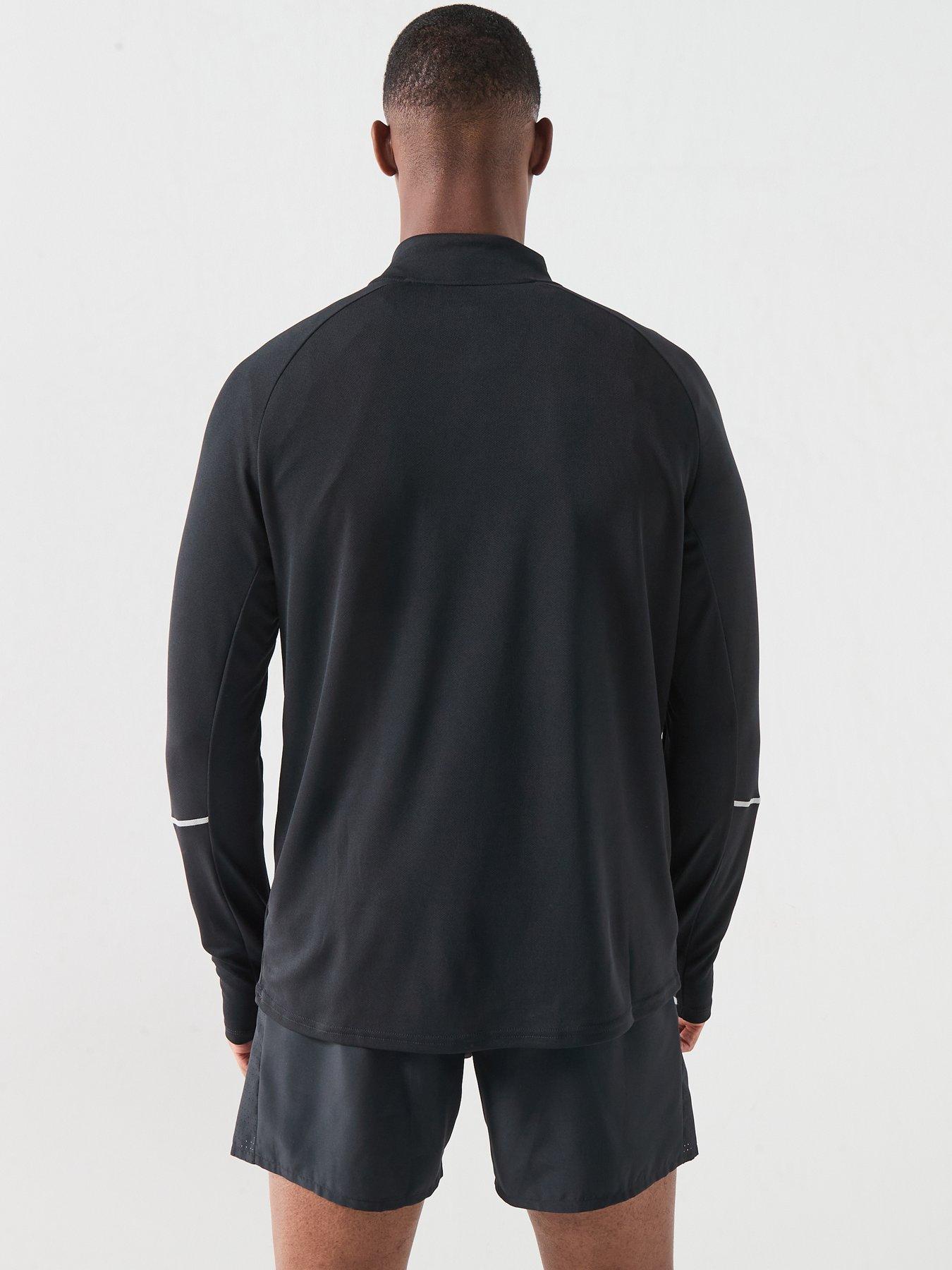 Image 2 of 5 of Nike Mens Miler Dri-FIT UV Running Long Sleeve Top - Black