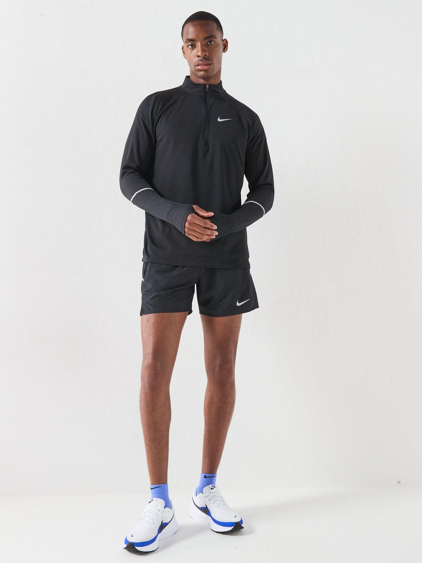 Image 3 of 5 of Nike Mens Miler Dri-FIT UV Running Long Sleeve Top - Black