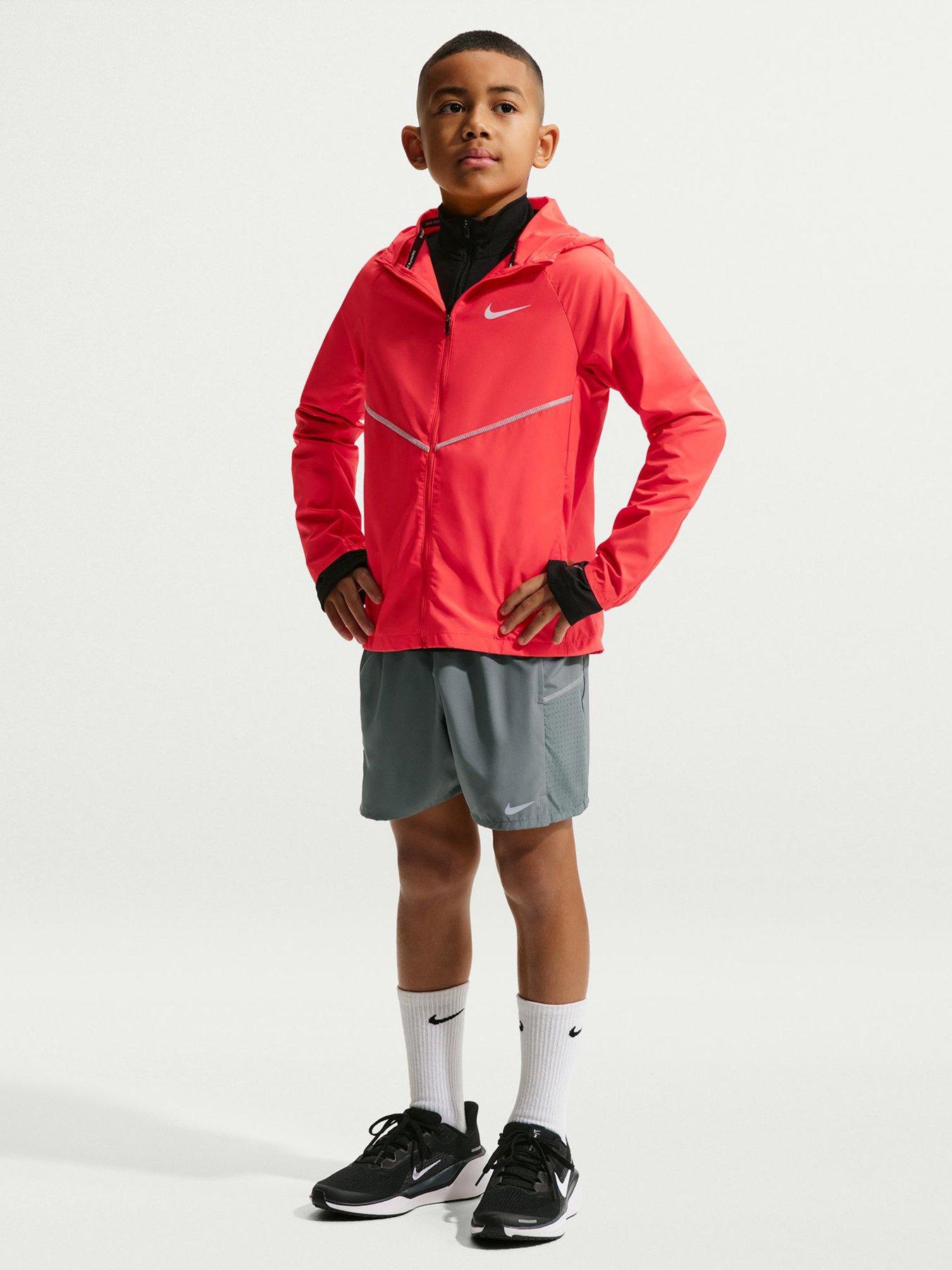 Image 3 of 5 of Nike Junior Boys Dri-FIT Training Shorts - Grey