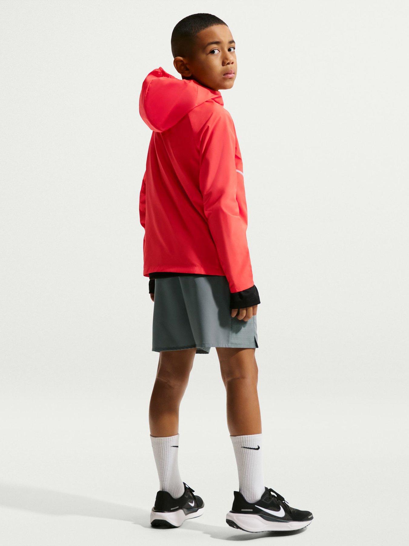 Image 4 of 5 of Nike Junior Boys Dri-FIT Training Shorts - Grey