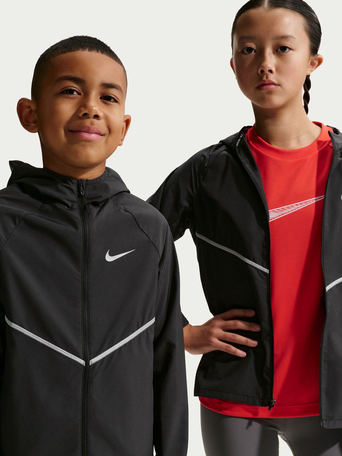 Nike Junior Boys Kids Repel Uv Training Jacket - Black