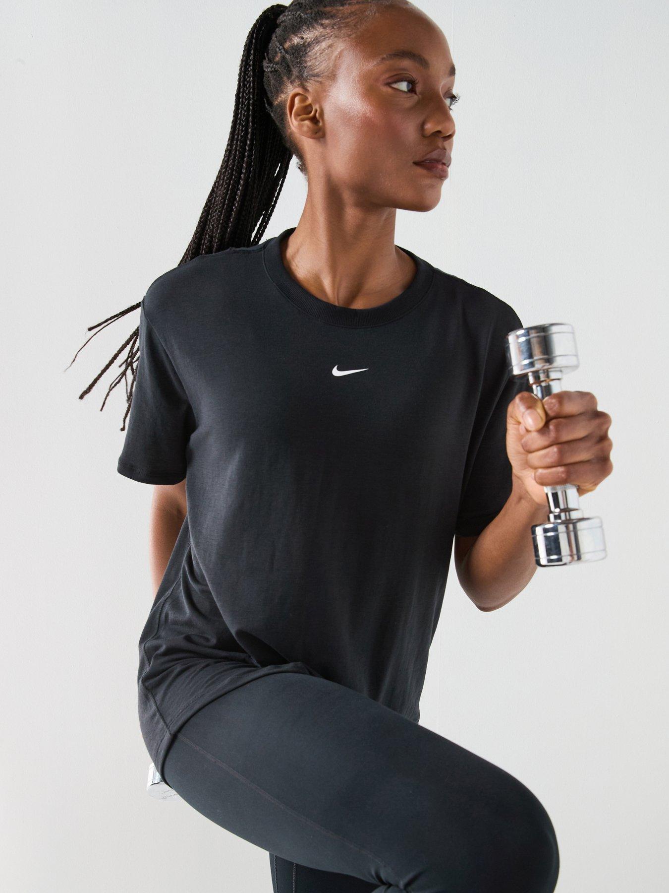 Nike Womens Training One Relaxed Dri-FIT T-Shirt - Black/White