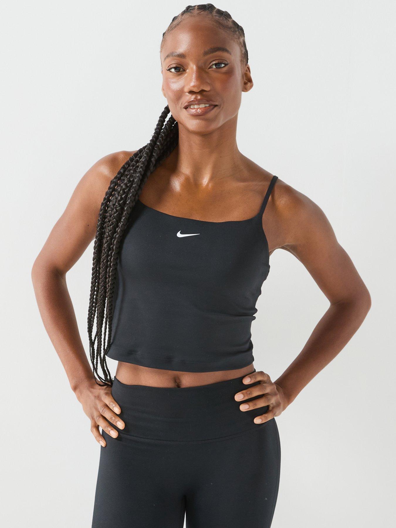 Nike Womens One Dri-FIT Training Bra Tank - Black/White