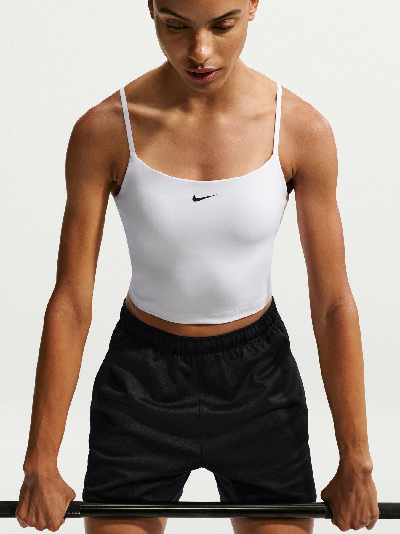 Nike Womens One Dri-FIT Training Bra Tank - White
