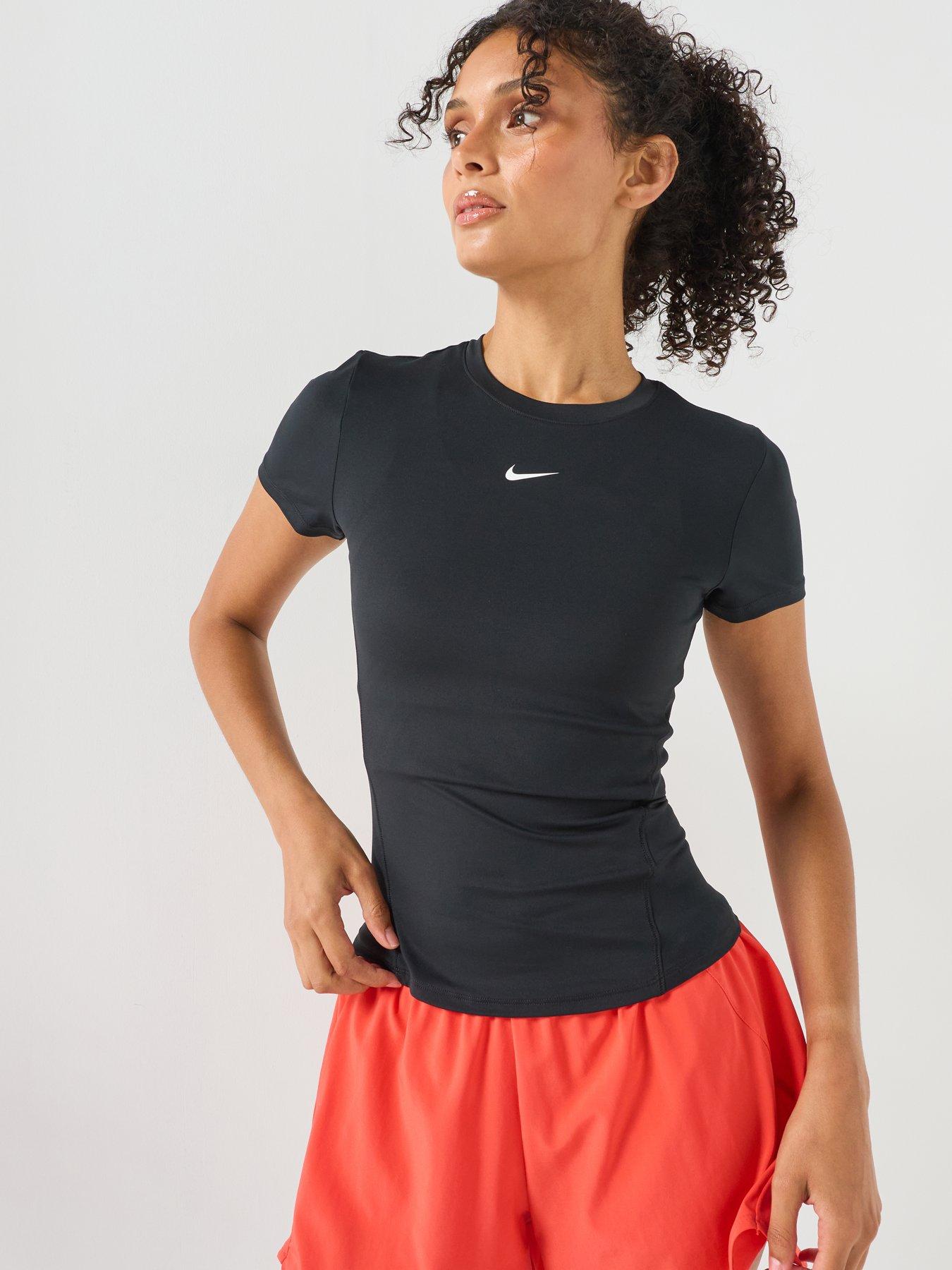 Nike Womens Training One Fitted T-Shirt - Black/White