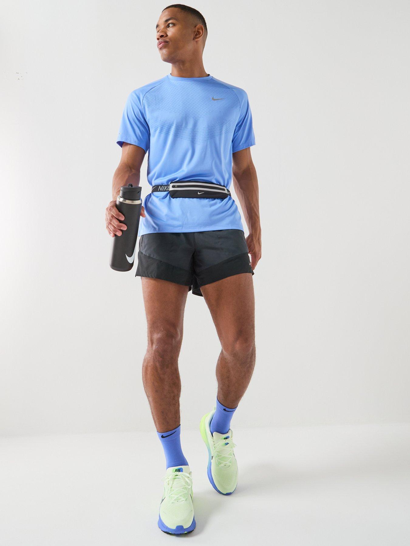 Image 3 of 6 of Nike Mens Running Stride Dri-FIT ADV Short Sleeve Top - Blue