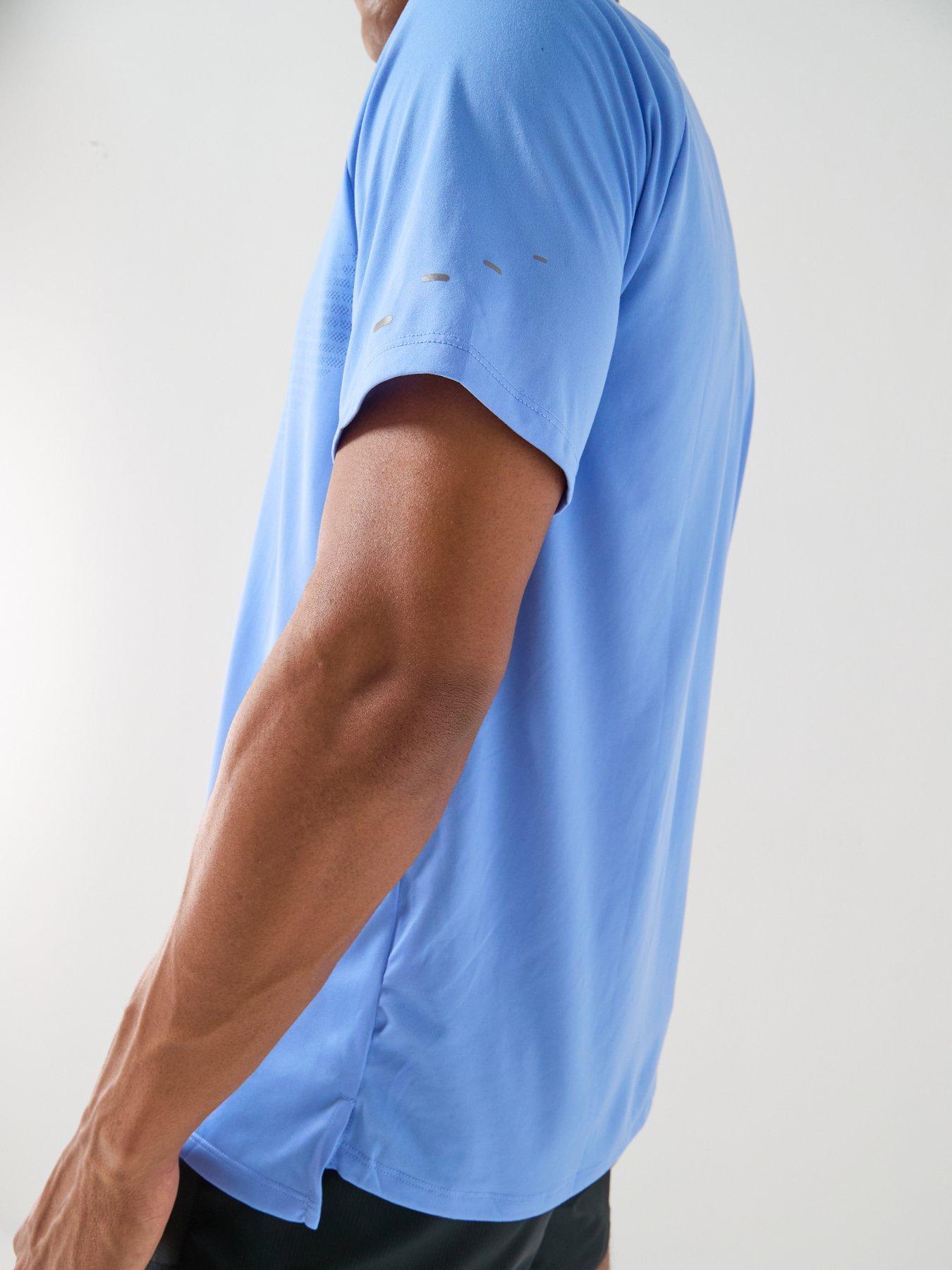 Image 6 of 6 of Nike Mens Running Stride Dri-FIT ADV Short Sleeve Top - Blue
