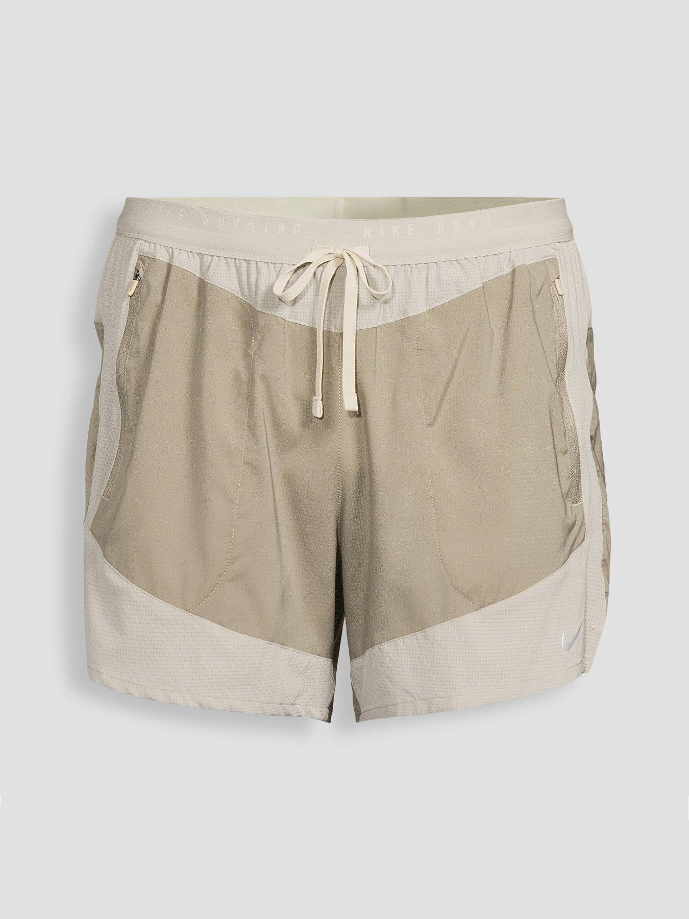 Image 7 of 7 of Nike Mens Running Stride Dri-FIT 5 Inch Brief Lined Shorts - Beige