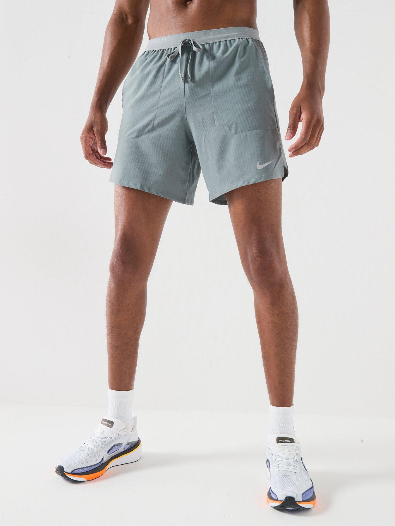 Image 1 of 5 of Nike Mens Running Stride Dri-FIT 7 Inch Brief Lined Shorts - Grey