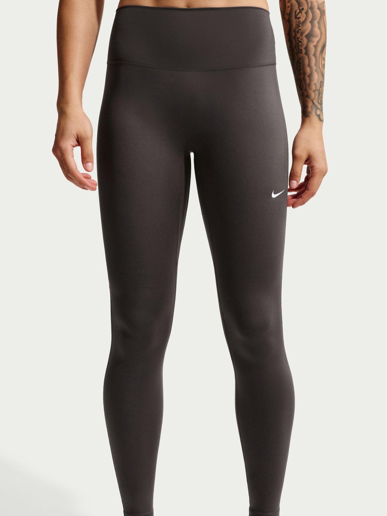 Nike Womens Training High Waisted Full Length Leggings - Grey