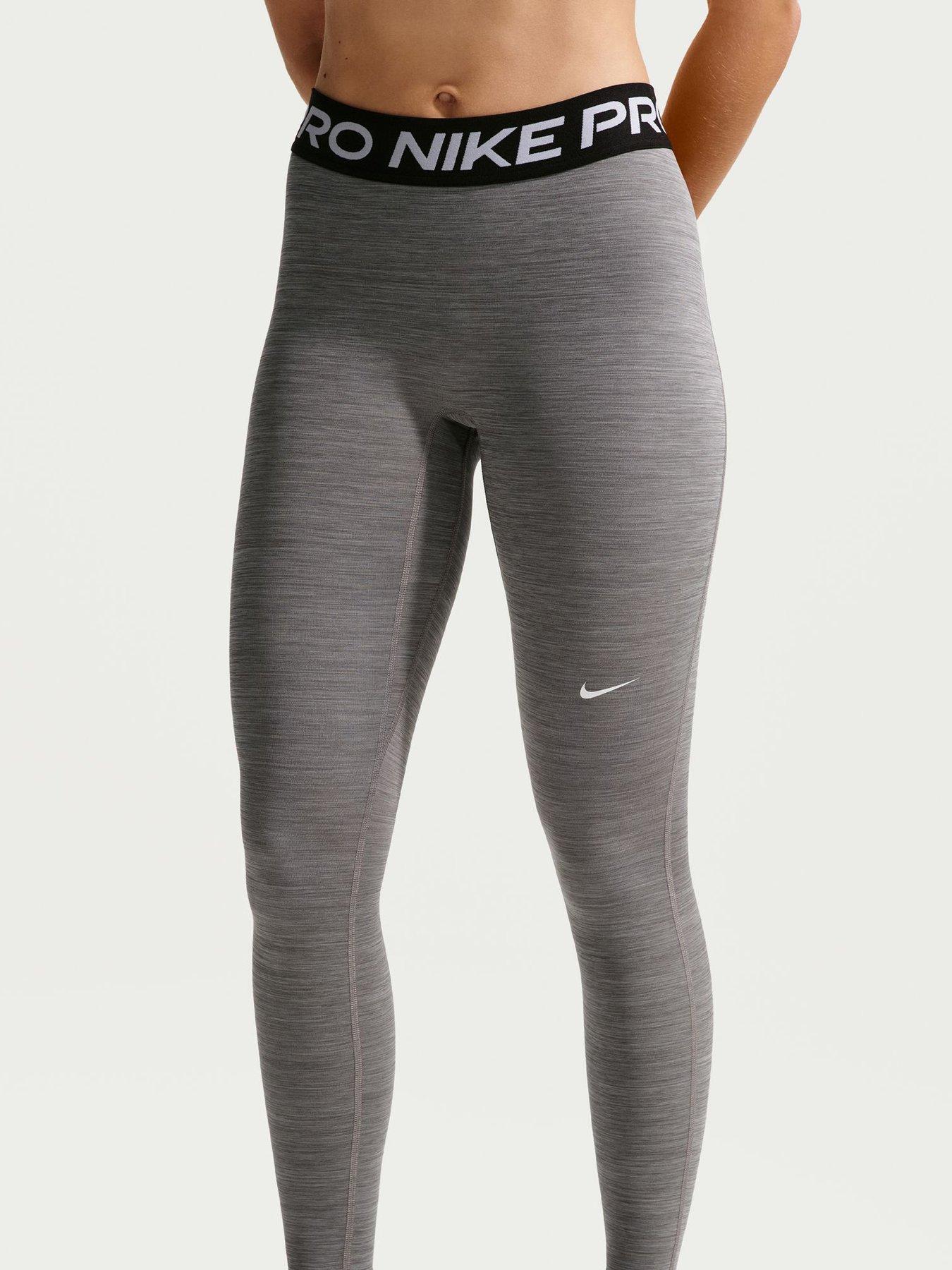 Nike Womens Pro 365 Dri-FIT Training Mid Rise Tights - Grey